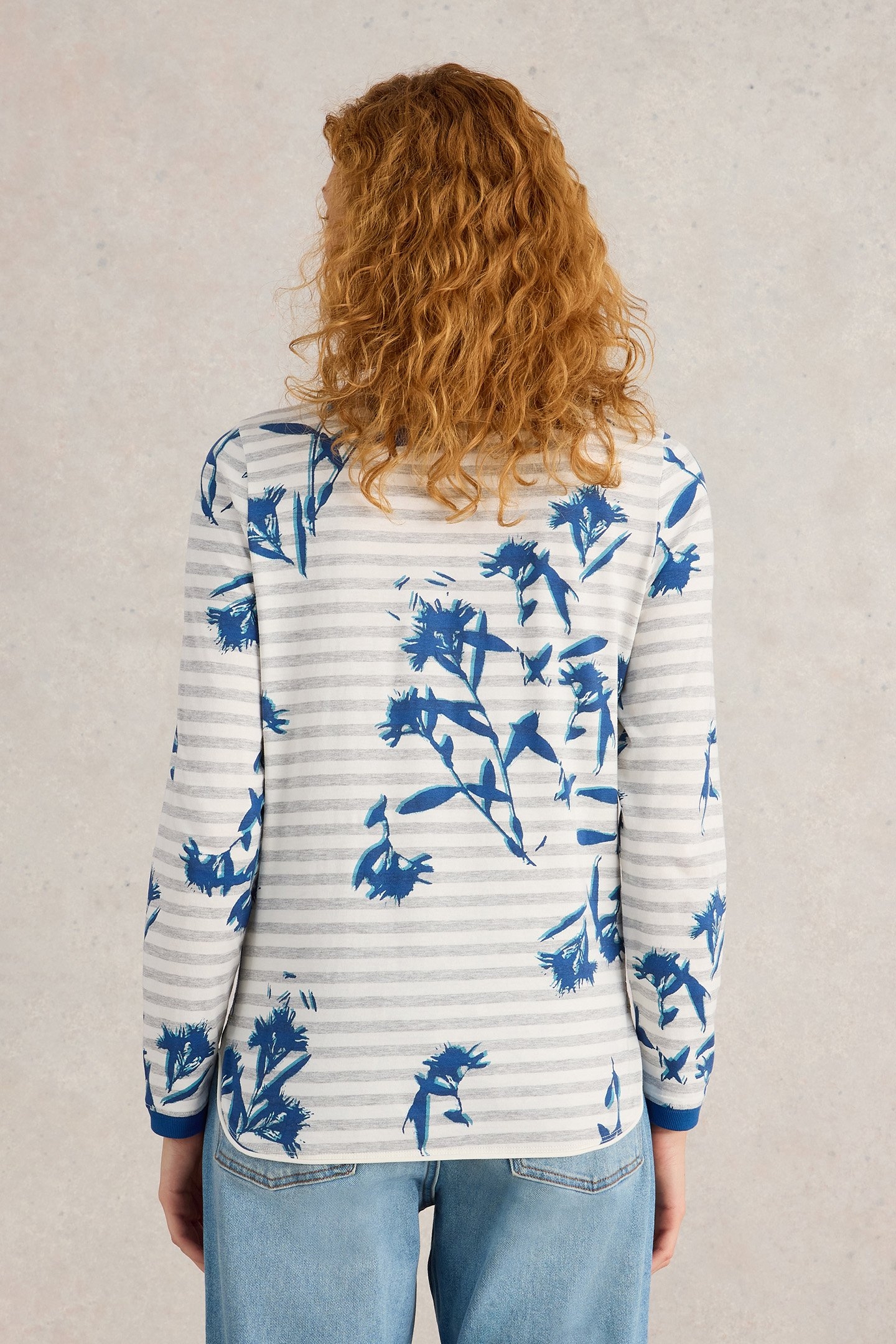 CLARA LS TEE NATURAL MULTI 2