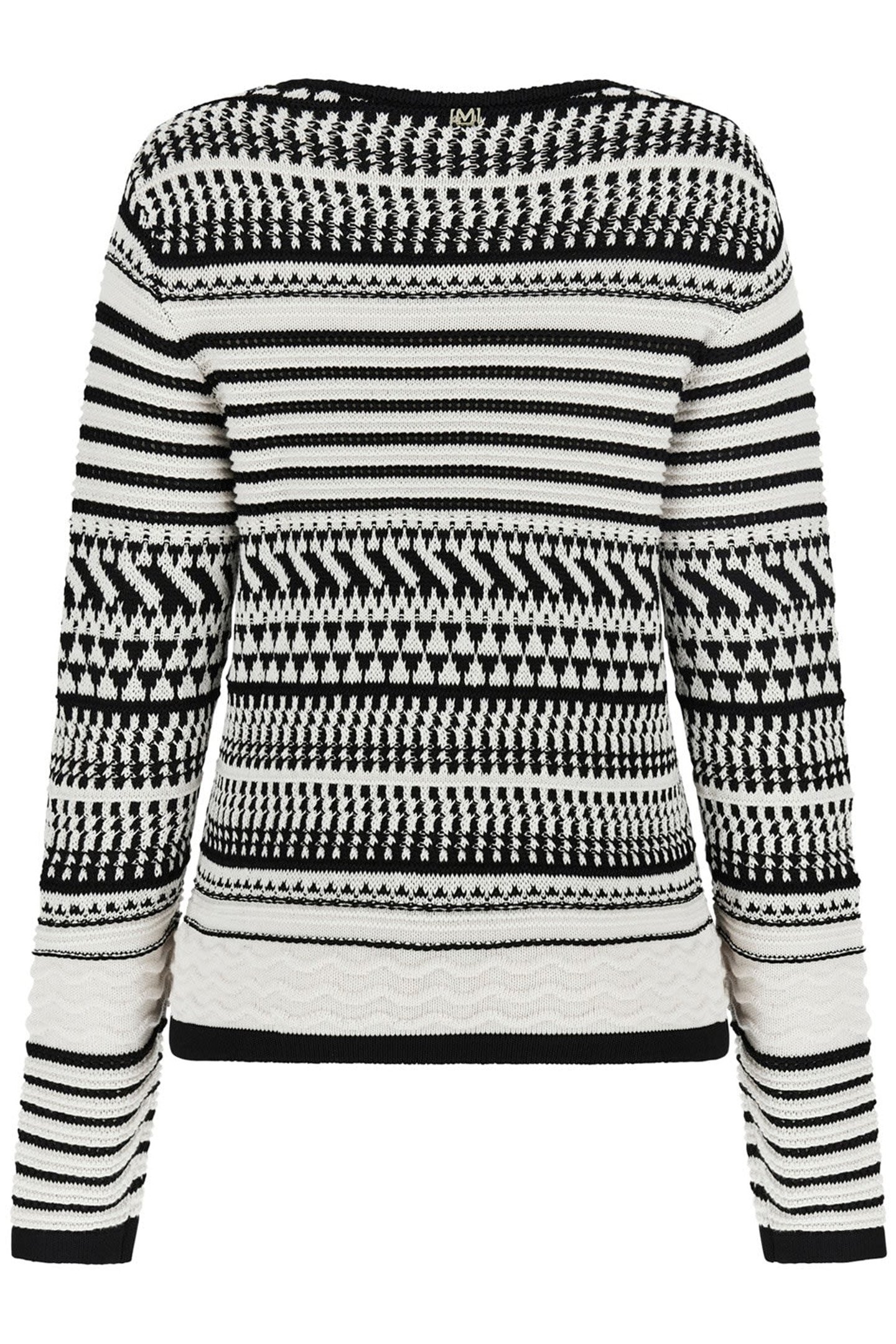 ARIANNA STITCHED CAR EGGSHELL AND BLACK 5