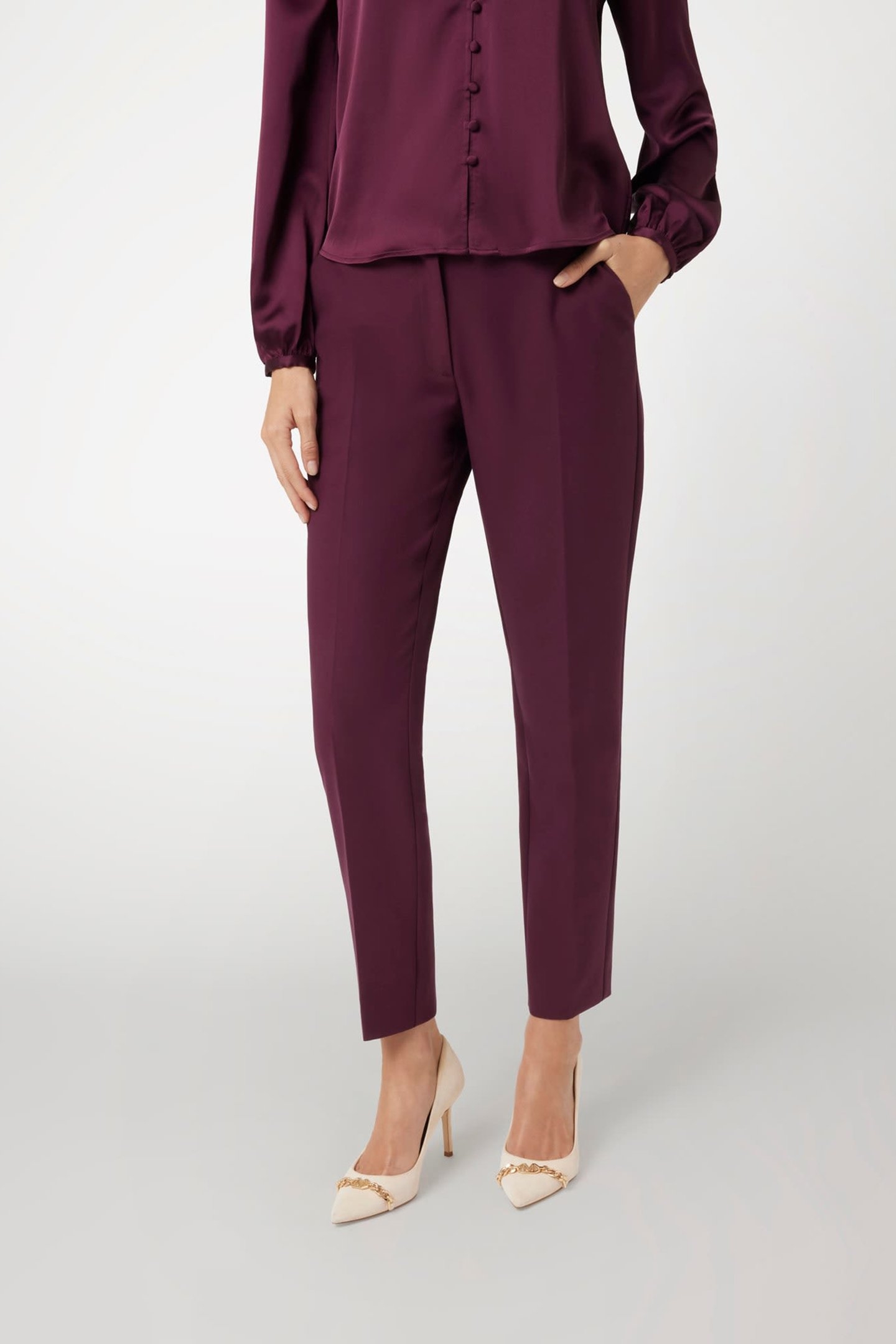 CELIA CHINO PANT REGAL PLUM 1