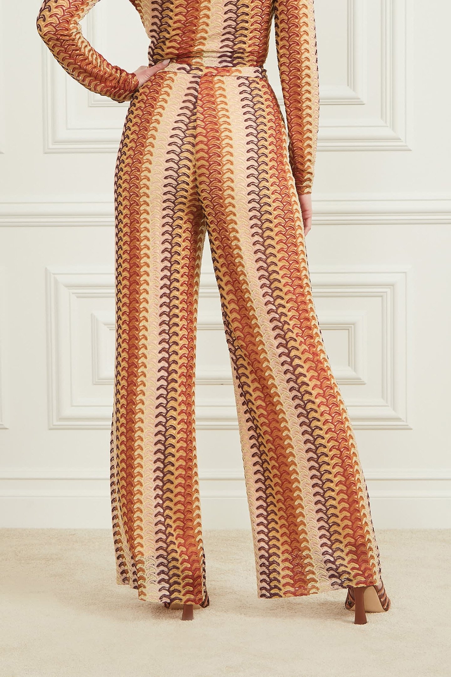 AUTUMN FEARNE PANT RUST BROWN MULTI 2