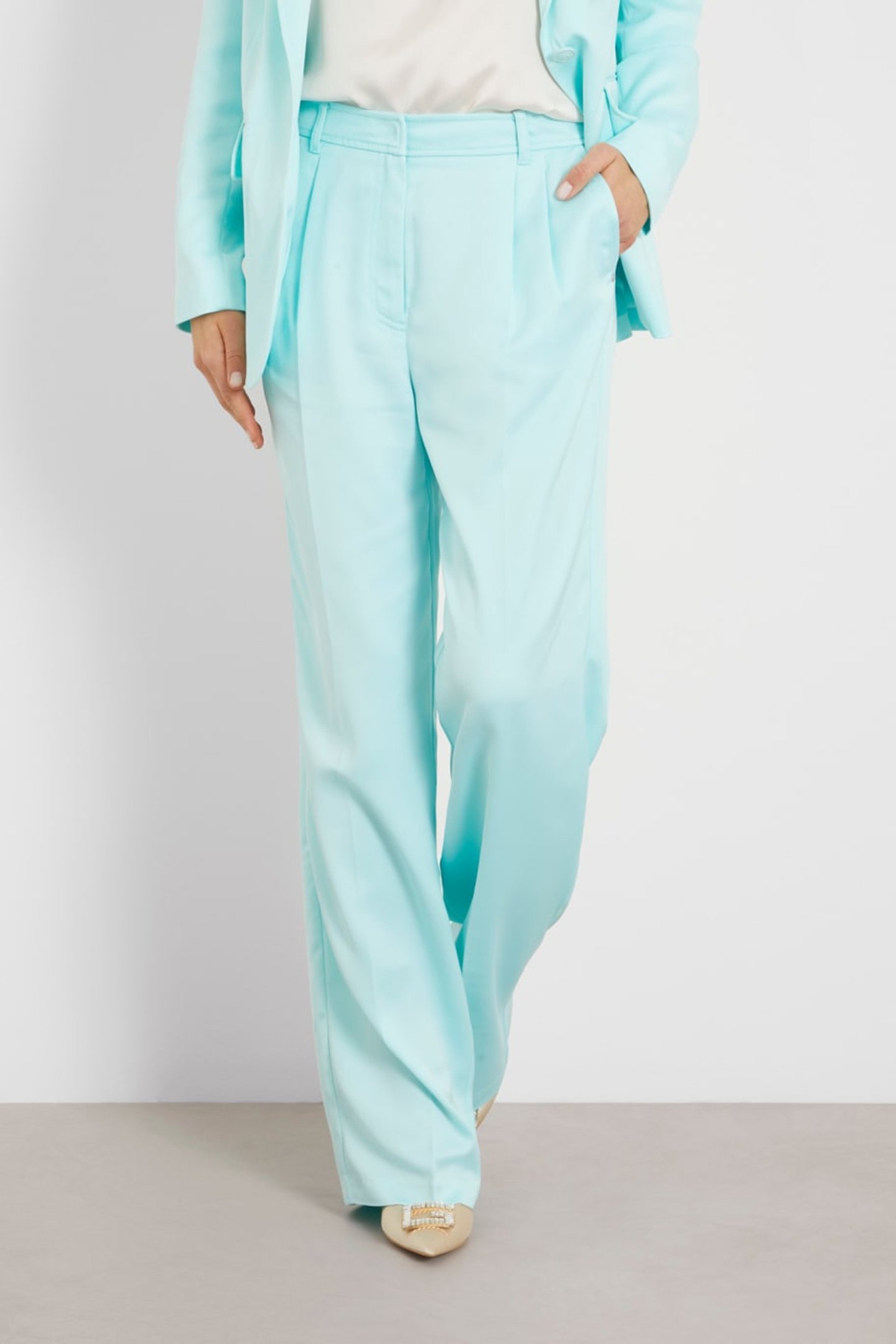 REBECCA SATIN PANT TROPIC WATER 1