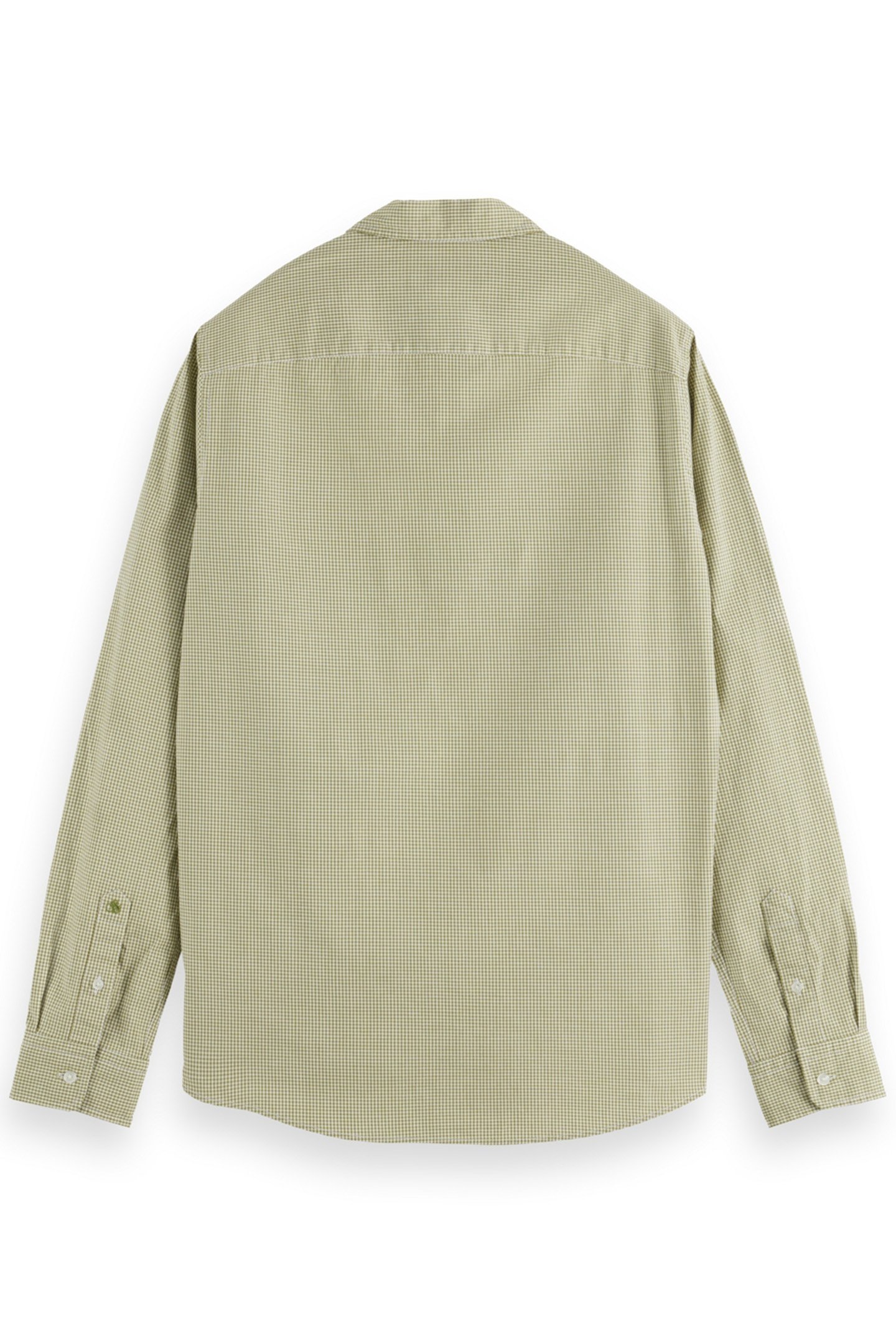 SEASONAL ESSENTIALS POPLIN CHECKED SHIRT GREEN CHECK 5