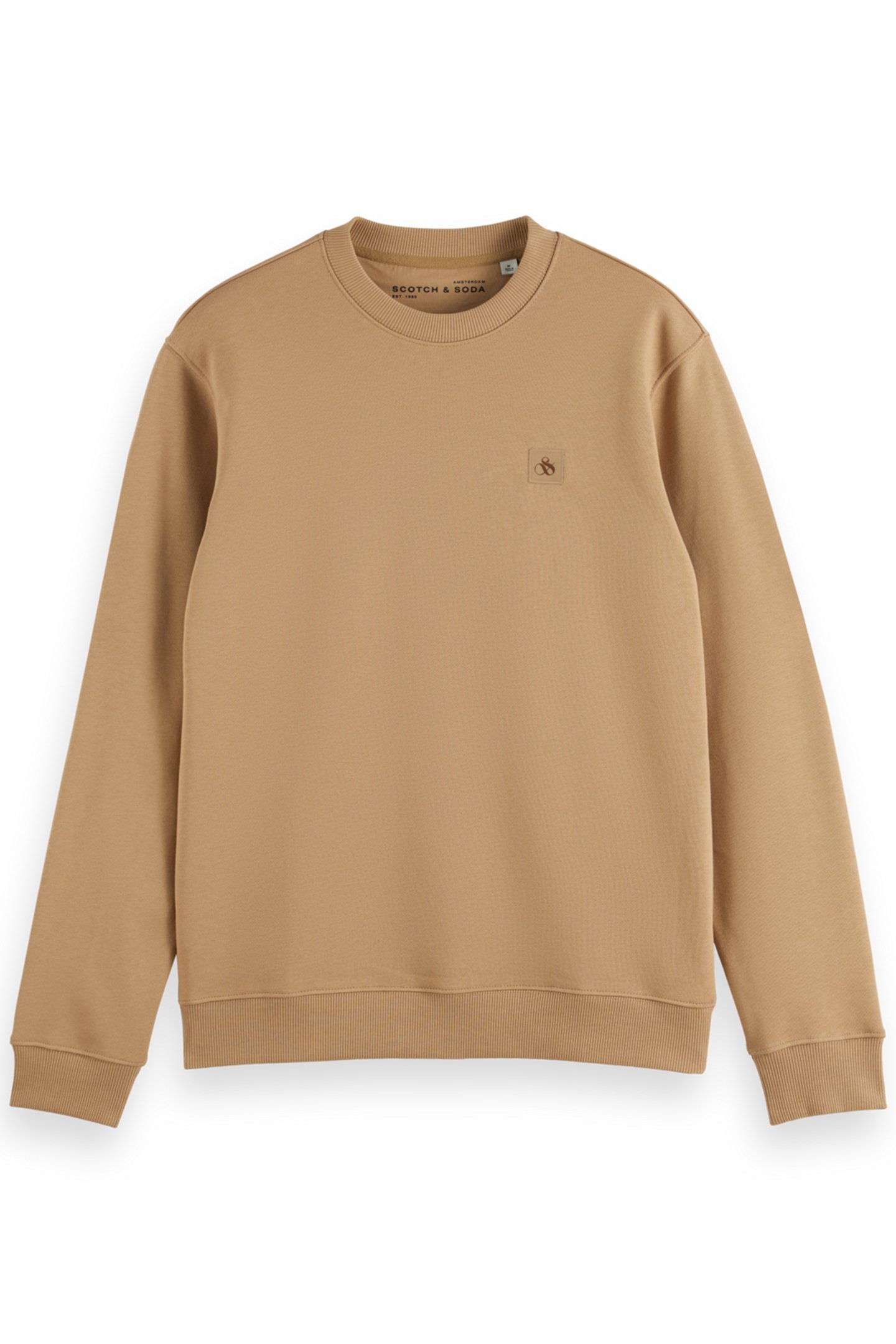 ESSENTIAL BADGE CREW SWEAT DESERT SAND 4