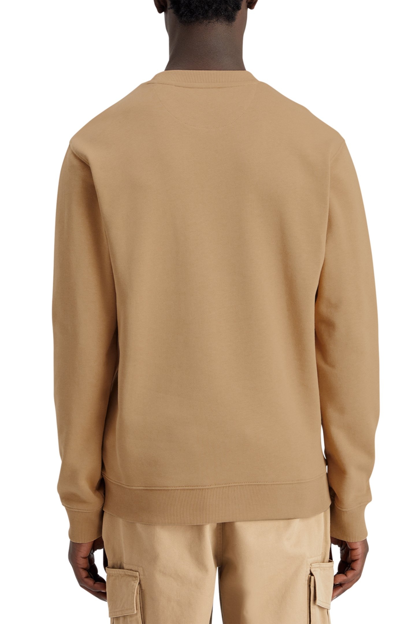ESSENTIAL BADGE CREW SWEAT DESERT SAND 2