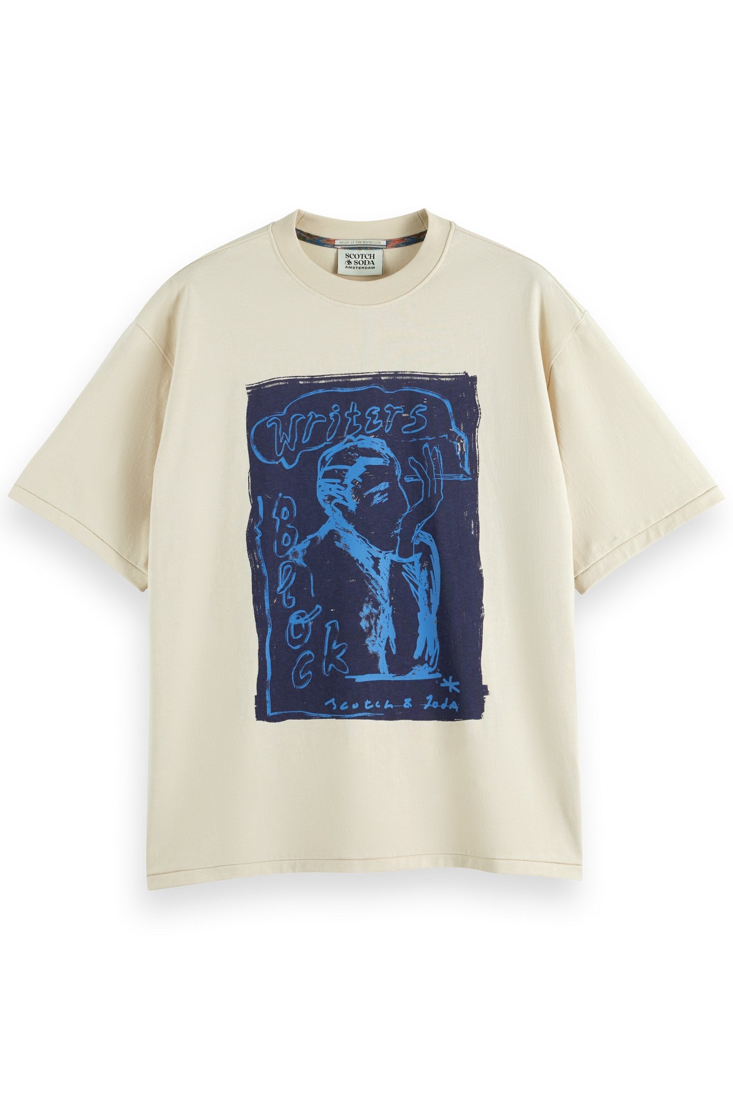 LOOSE FIT FRONT PRINTED ARTWORK T-SHIRT PARCHMENT 4