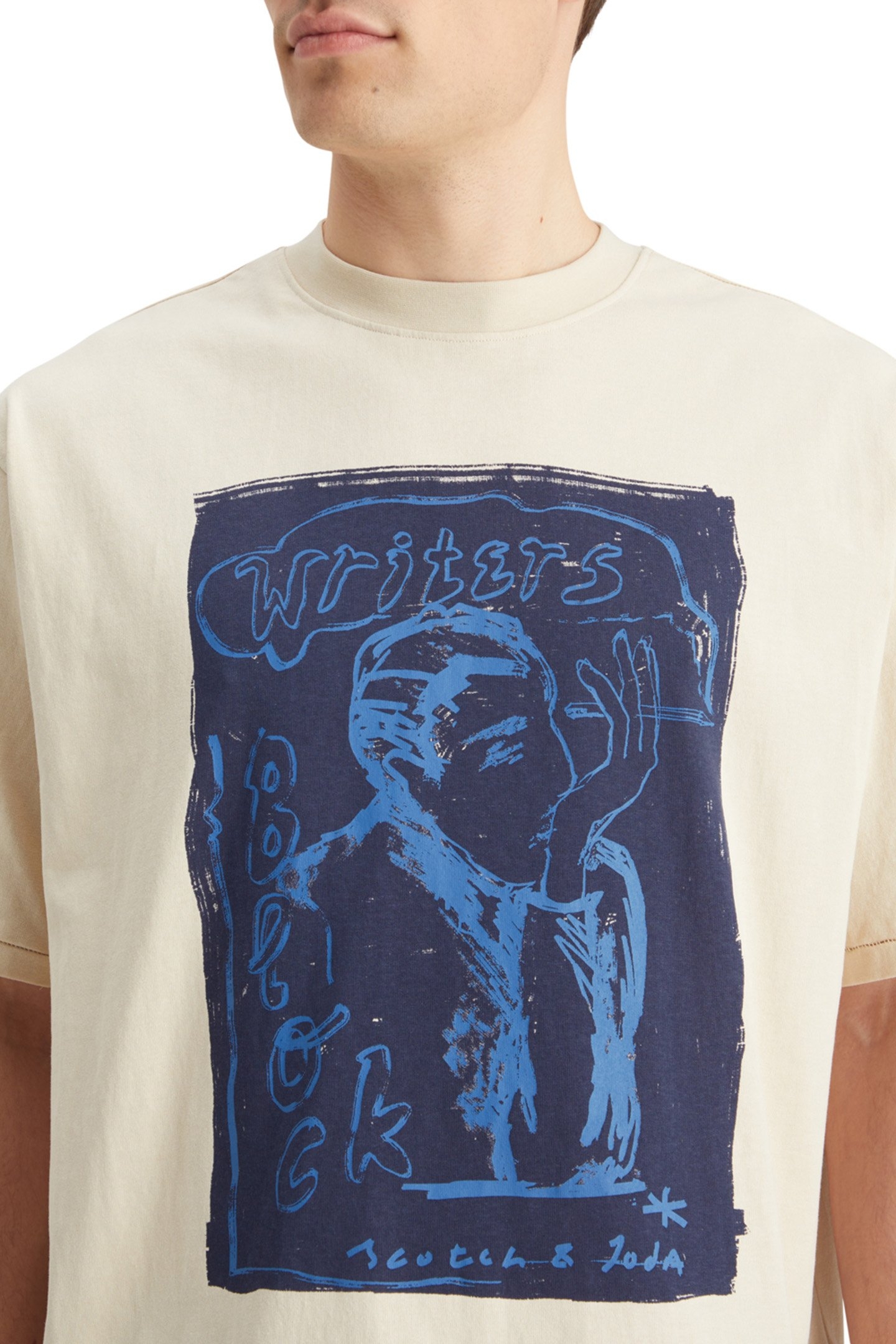 LOOSE FIT FRONT PRINTED ARTWORK T-SHIRT PARCHMENT 6