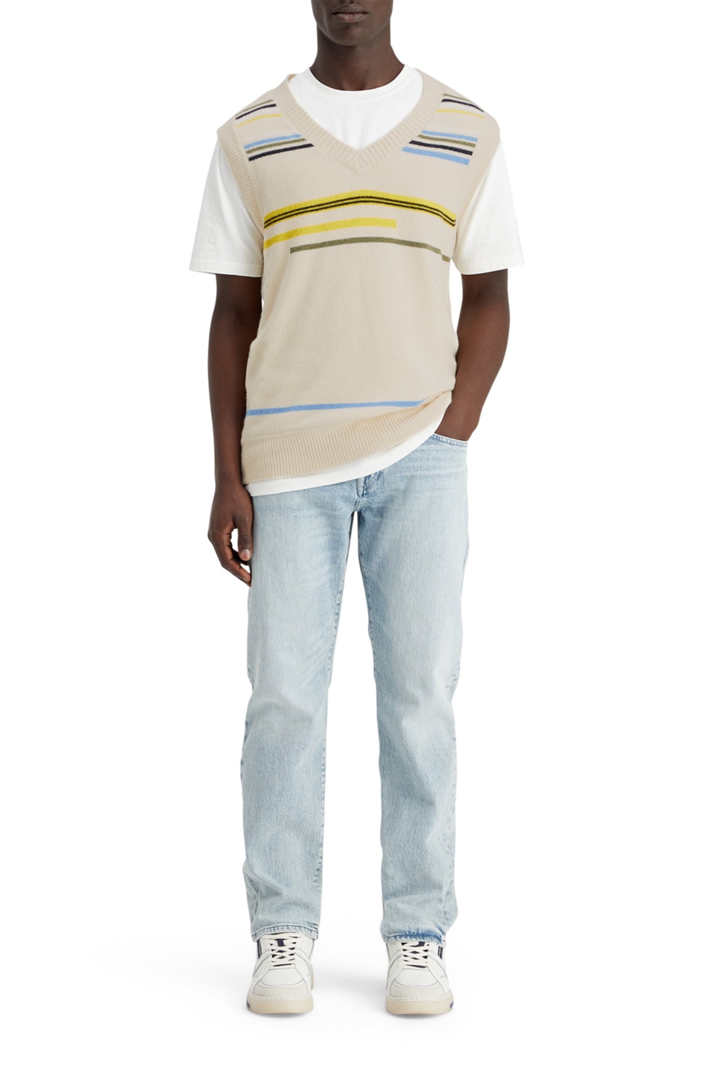 SOFT KNIT VEST PARCHMENT 3