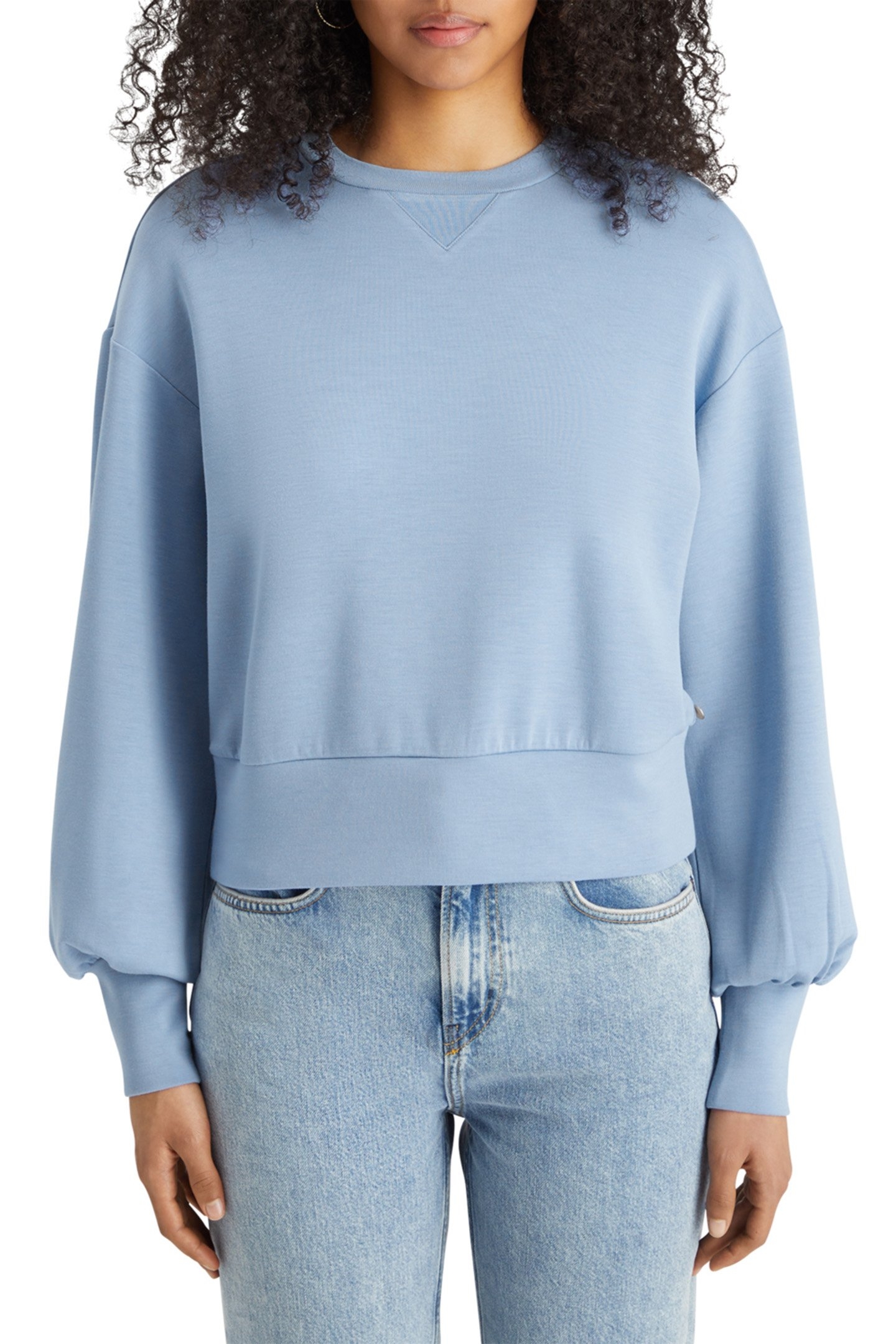 MODAL SWEATSHIRT MYSTIC BLUE 1