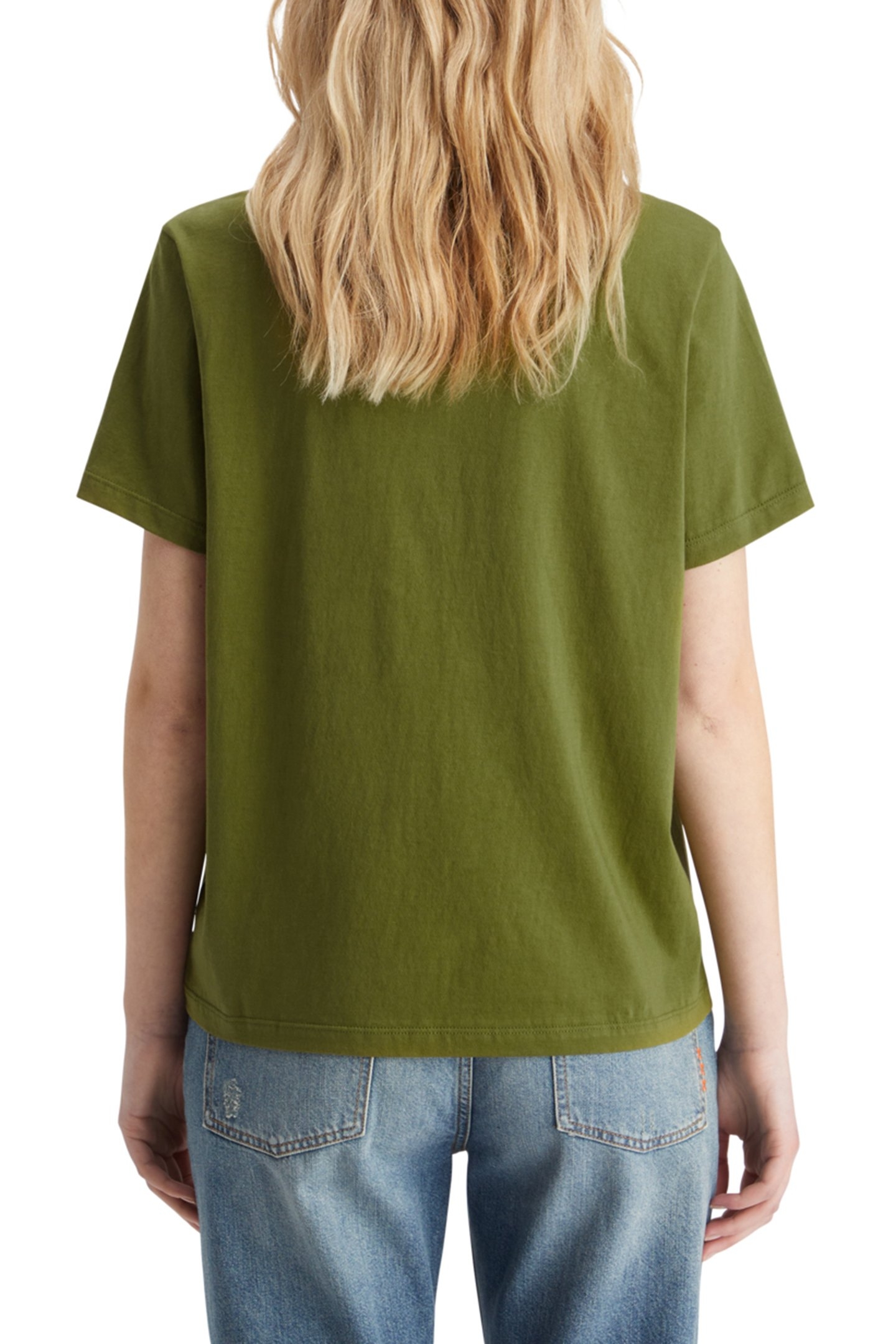 REGULAR FIT T-SHIRT WITH SMALL CHEST ARTWORK MOSS GREEN 2