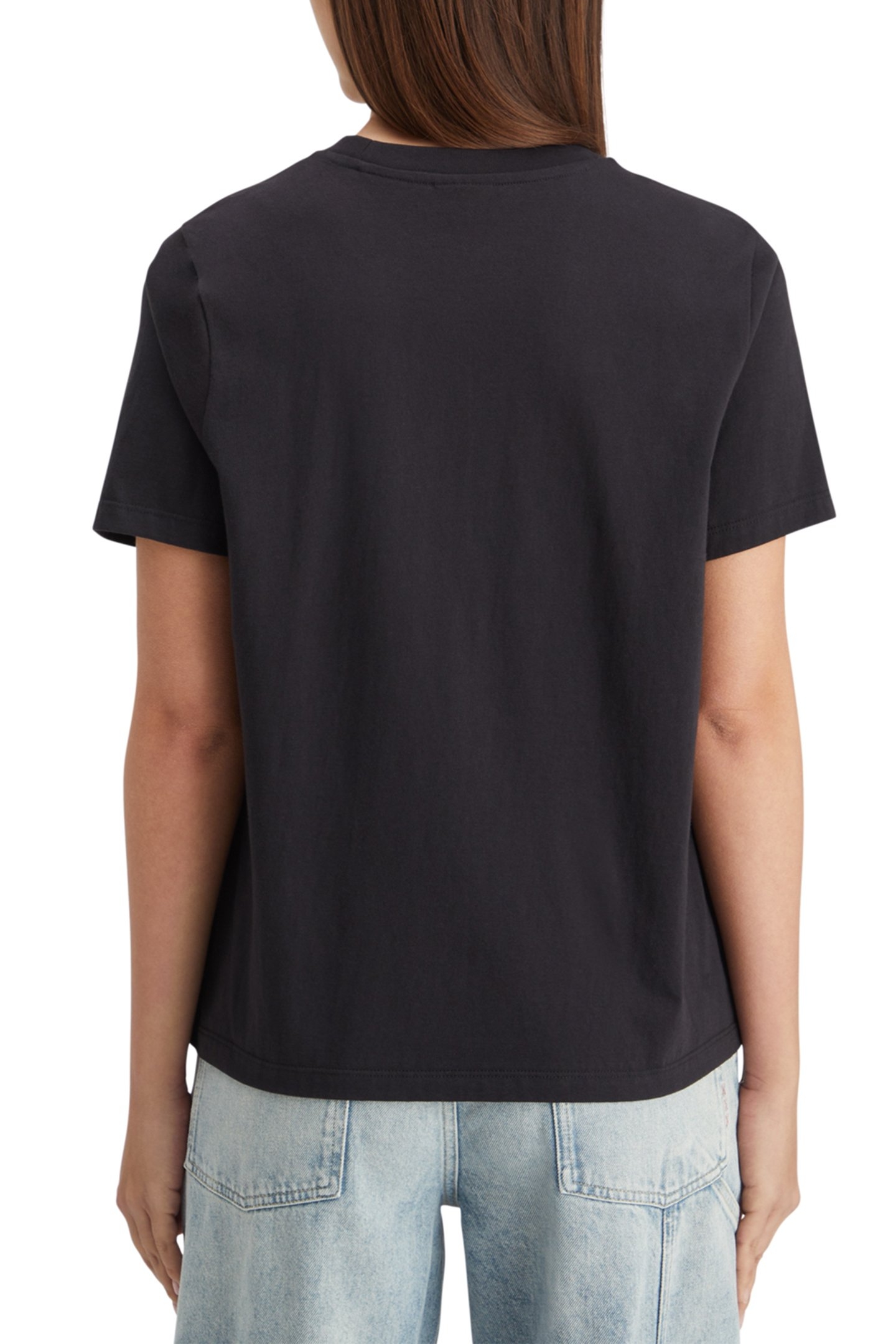 REGULAR FIT T-SHIRT WITH SMALL CHEST ARTWORK EVENING BLACK 2