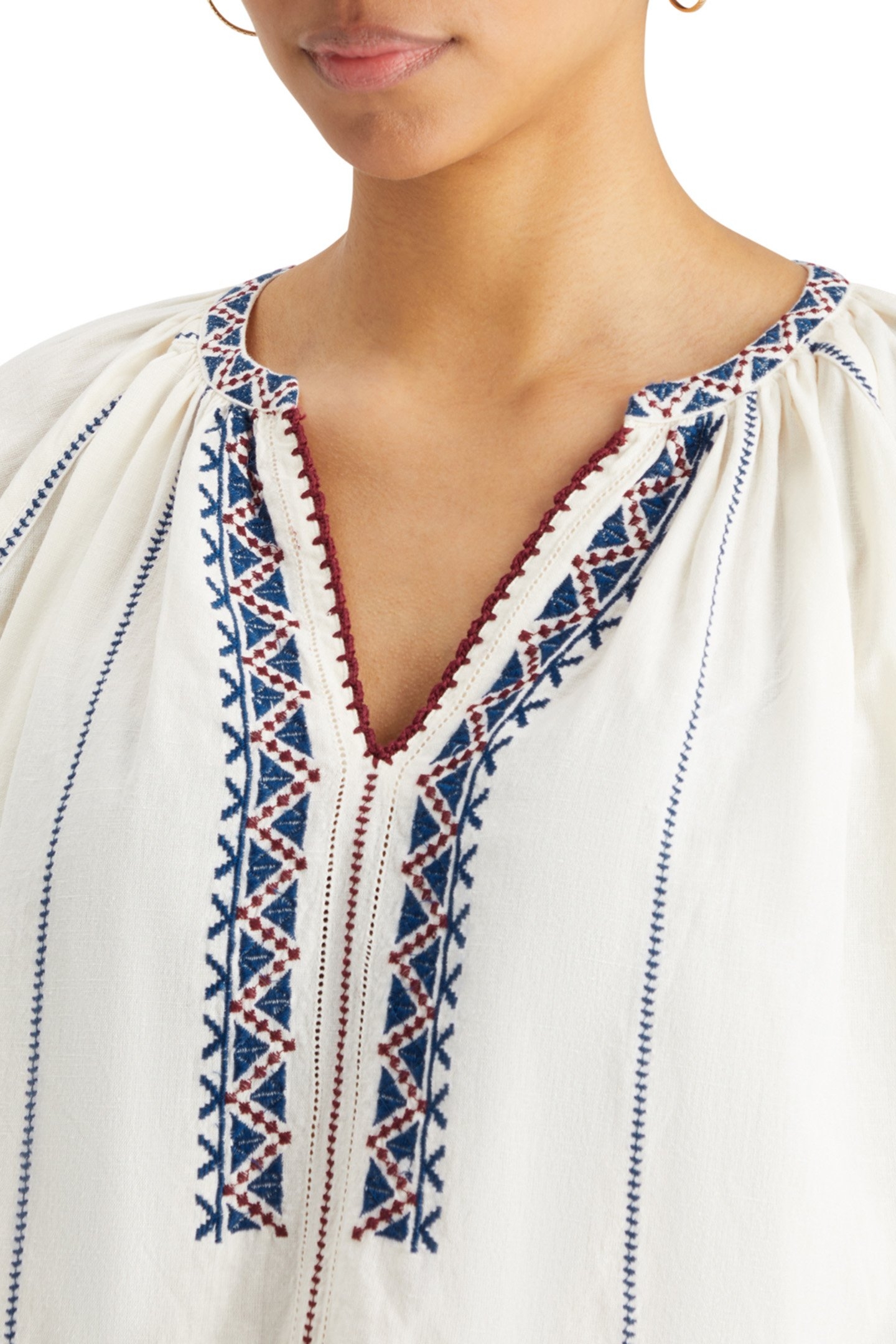 TOP WITH EMBROIDERY DETAILS SOFT ICE 7