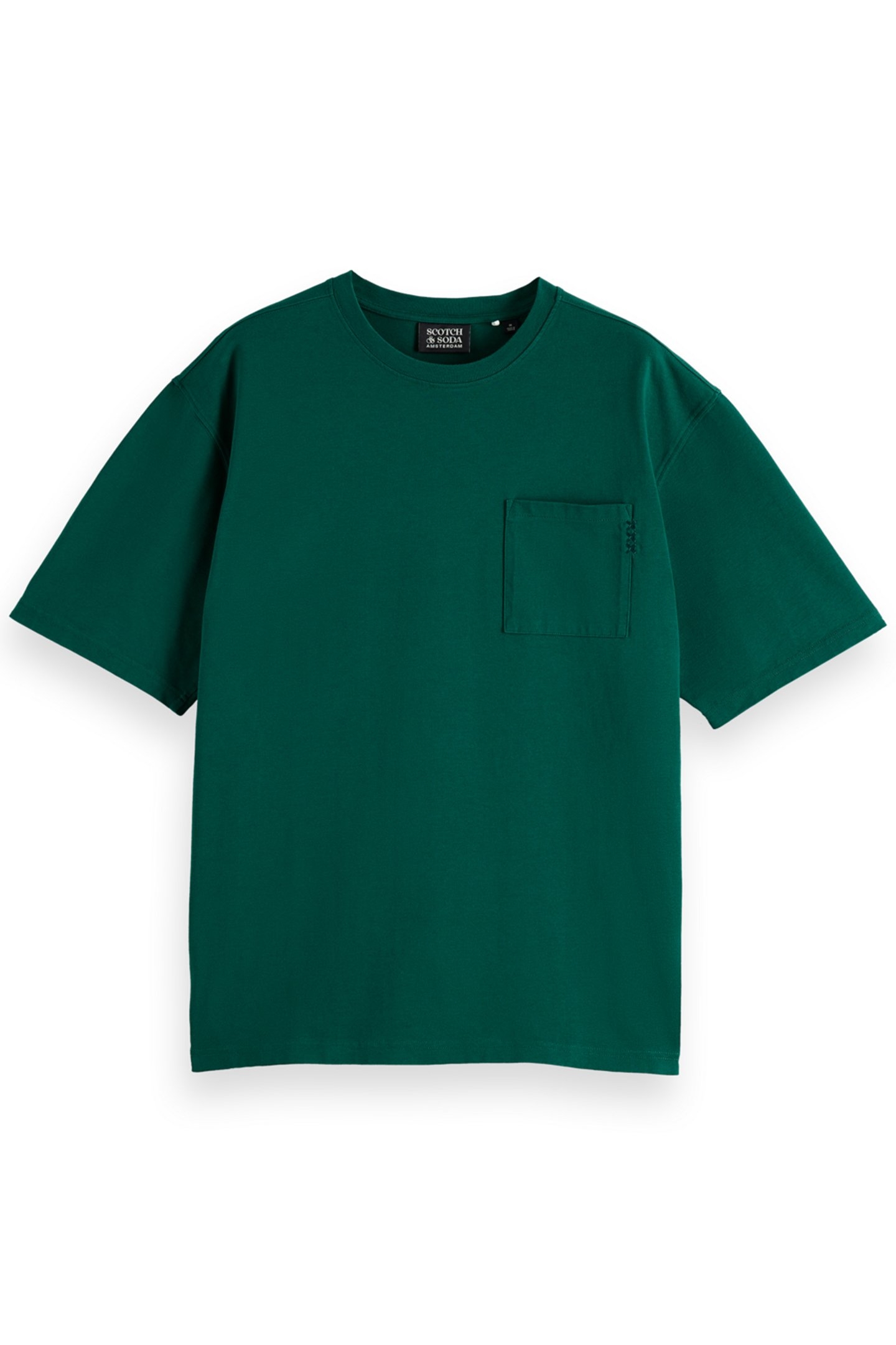 3 CROSSES LOOSE FIT POCKET T-SHIRT WINGBACK GREEN 1