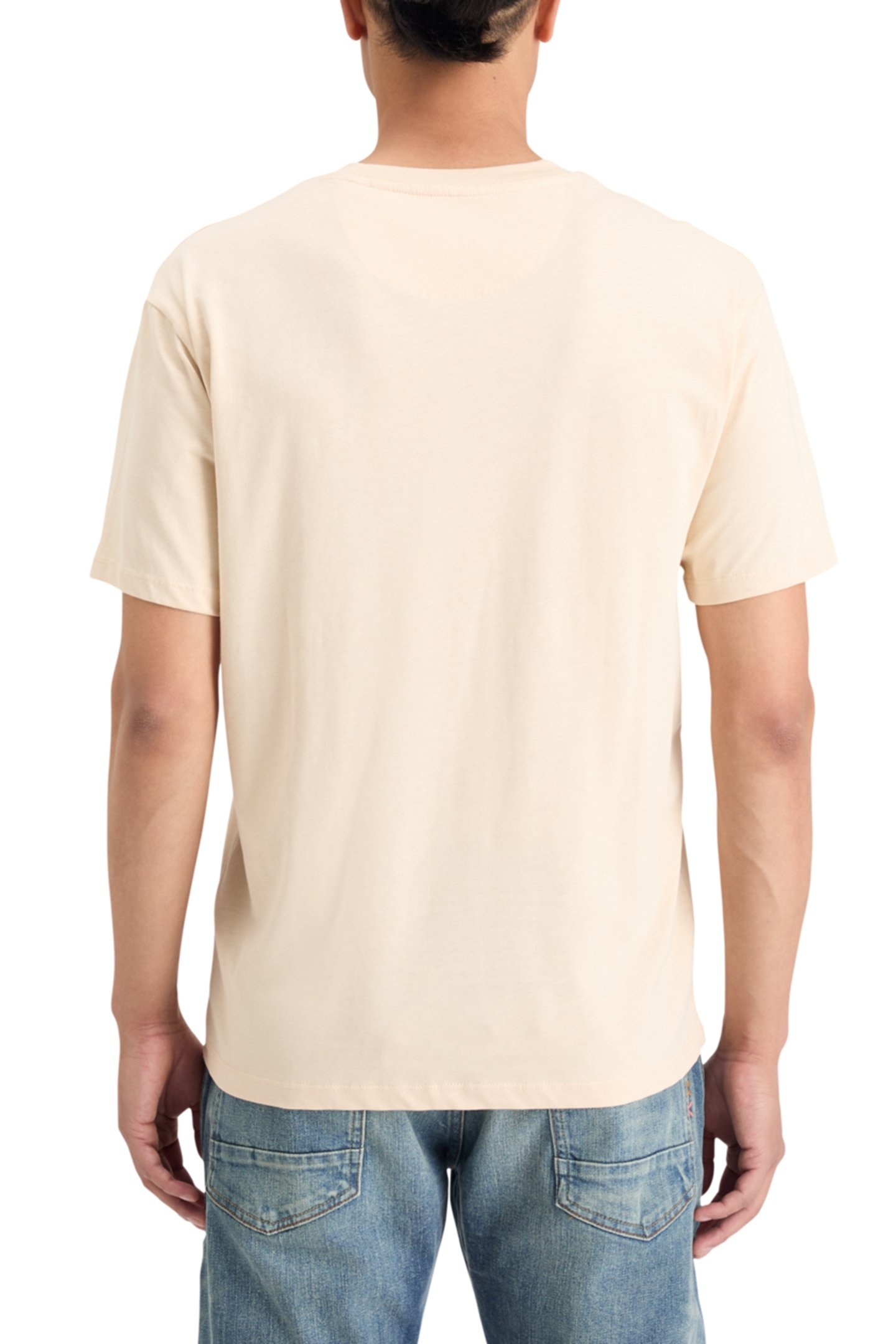 ESSENTIAL REGULAR FIT LOGO T-SHIRT PARCHMENT 2