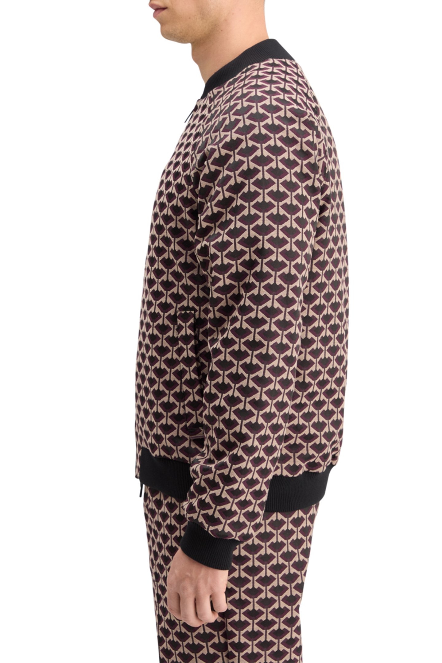 REVERSIBLE JACQUARD BOMBER JACKET GEO TULIP 6