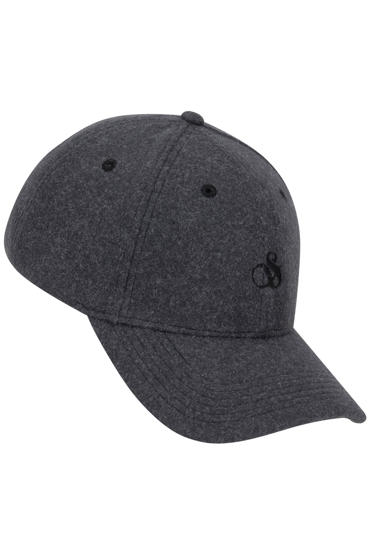 UNISEX S&S WOOL ADJUSTABLE CAP BLACK 3