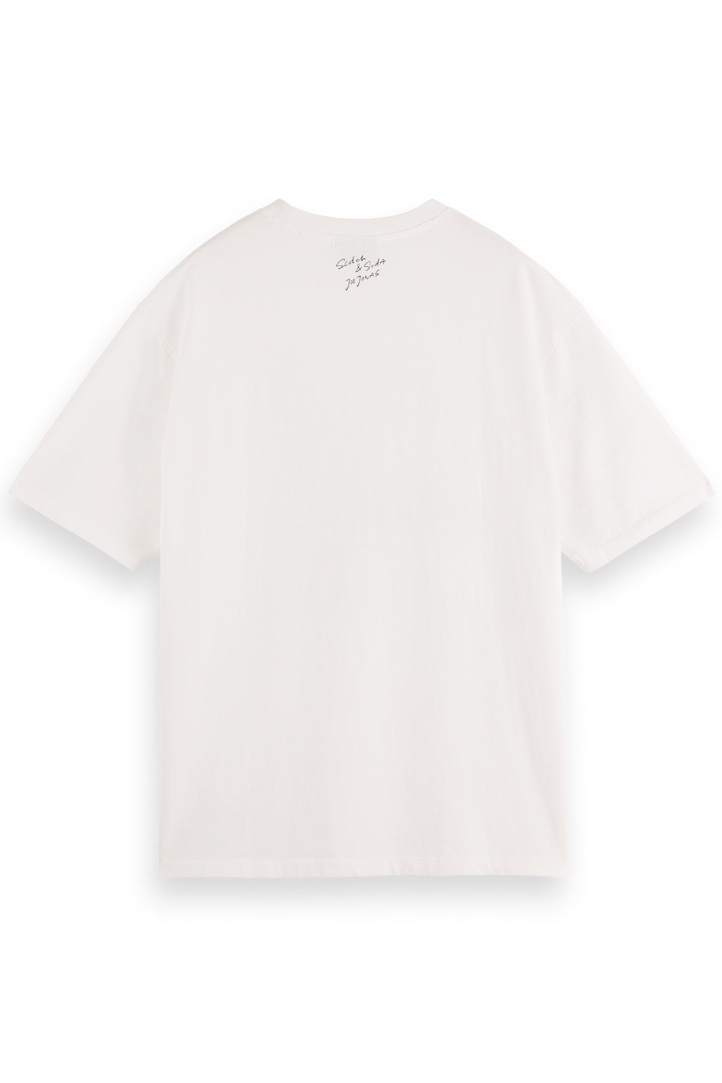 JOE JONAS X SCOTCH SODA WASHED PHOTO PRINT T-SHIRT WHITE 2