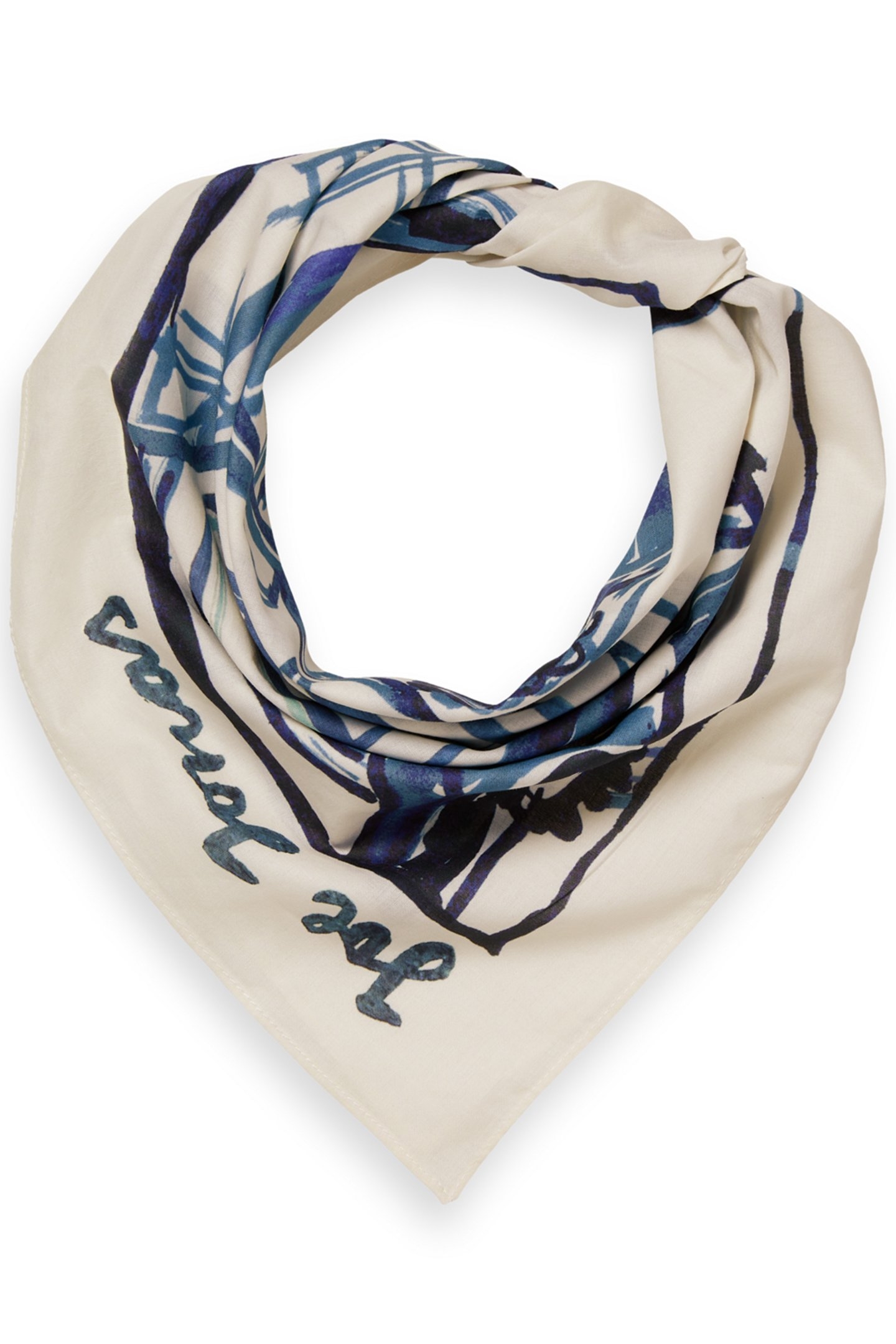 JOE JONAS X SCOTCH SODA PRINTED BANDANA SWAN 1