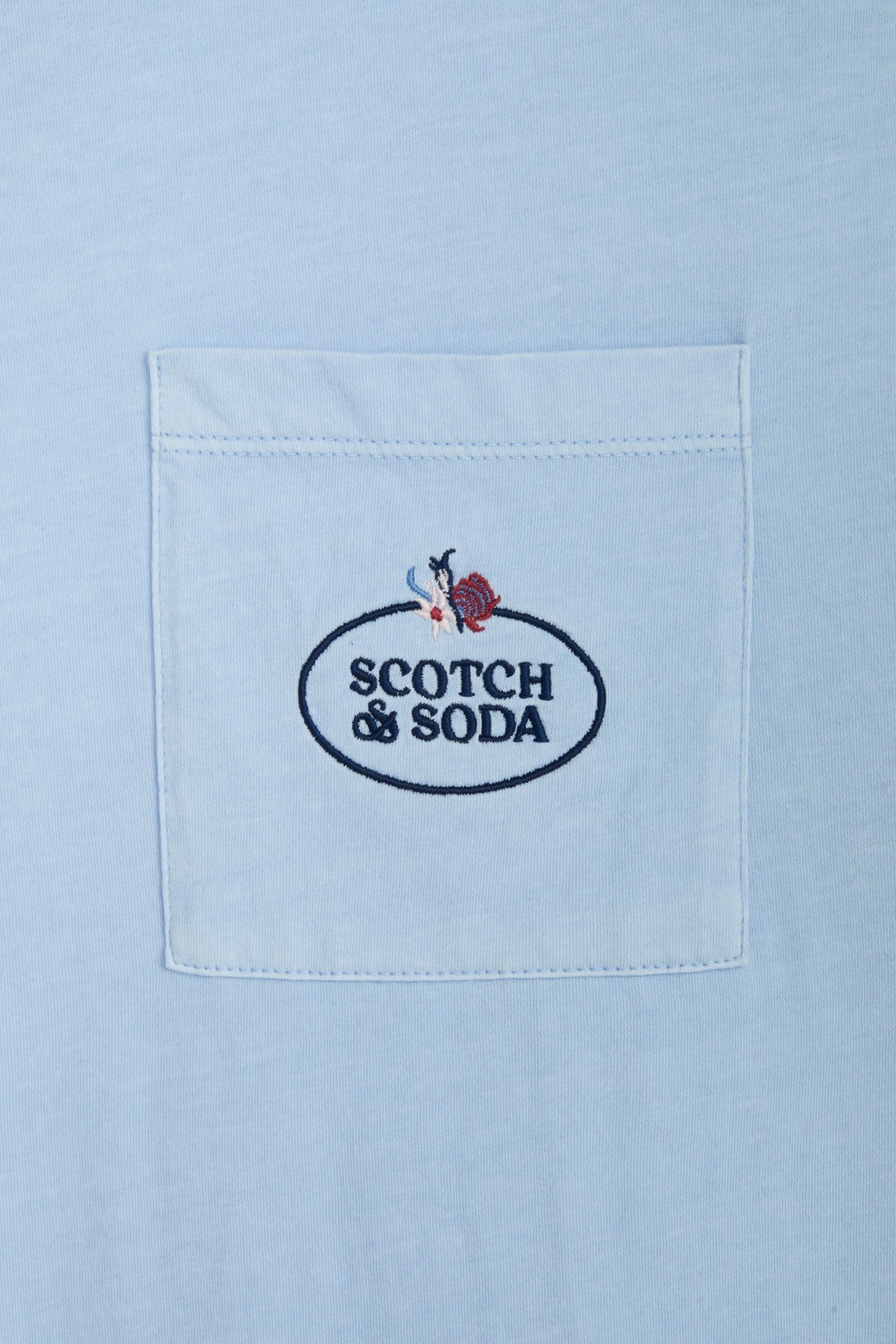 GARMENT DYED SS POCKET TEE BABY BLUE 3