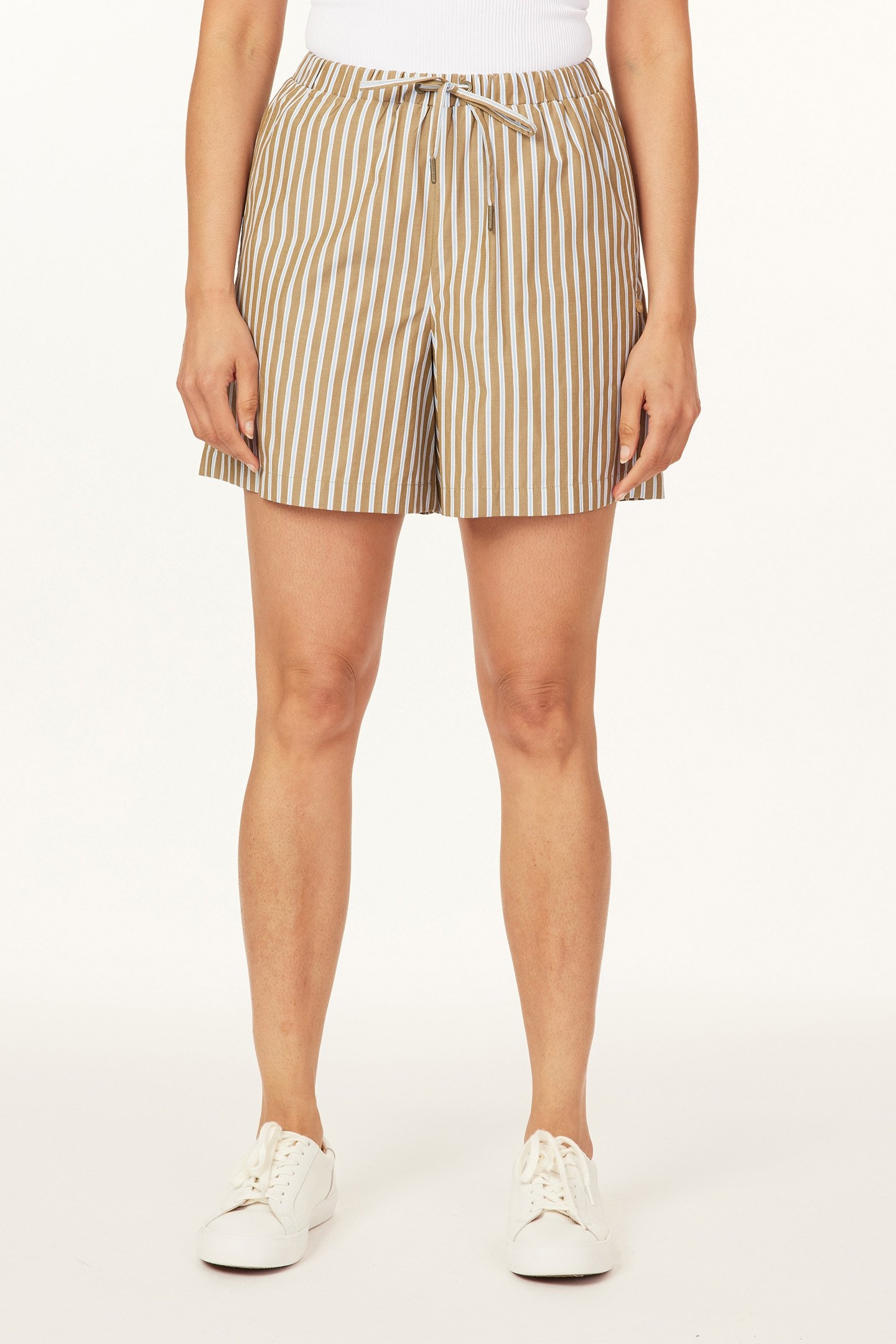 STRIPED EASY DRAWSTRING SHORT MARTINI OLIVE 1