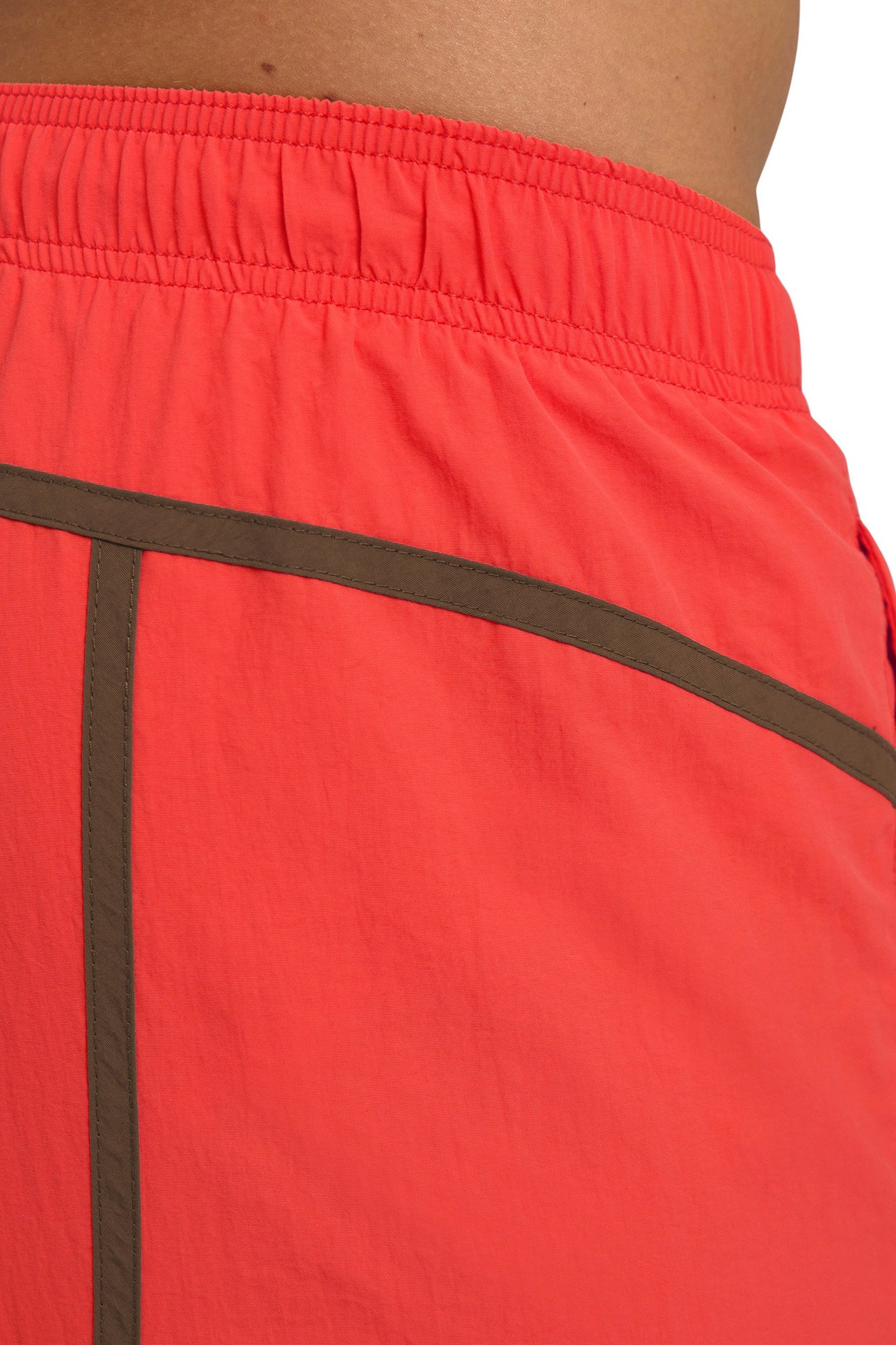 MEN'S ARENA PRO_FILE BEACH SHORT FLUO RED-DARK OLIVE 5