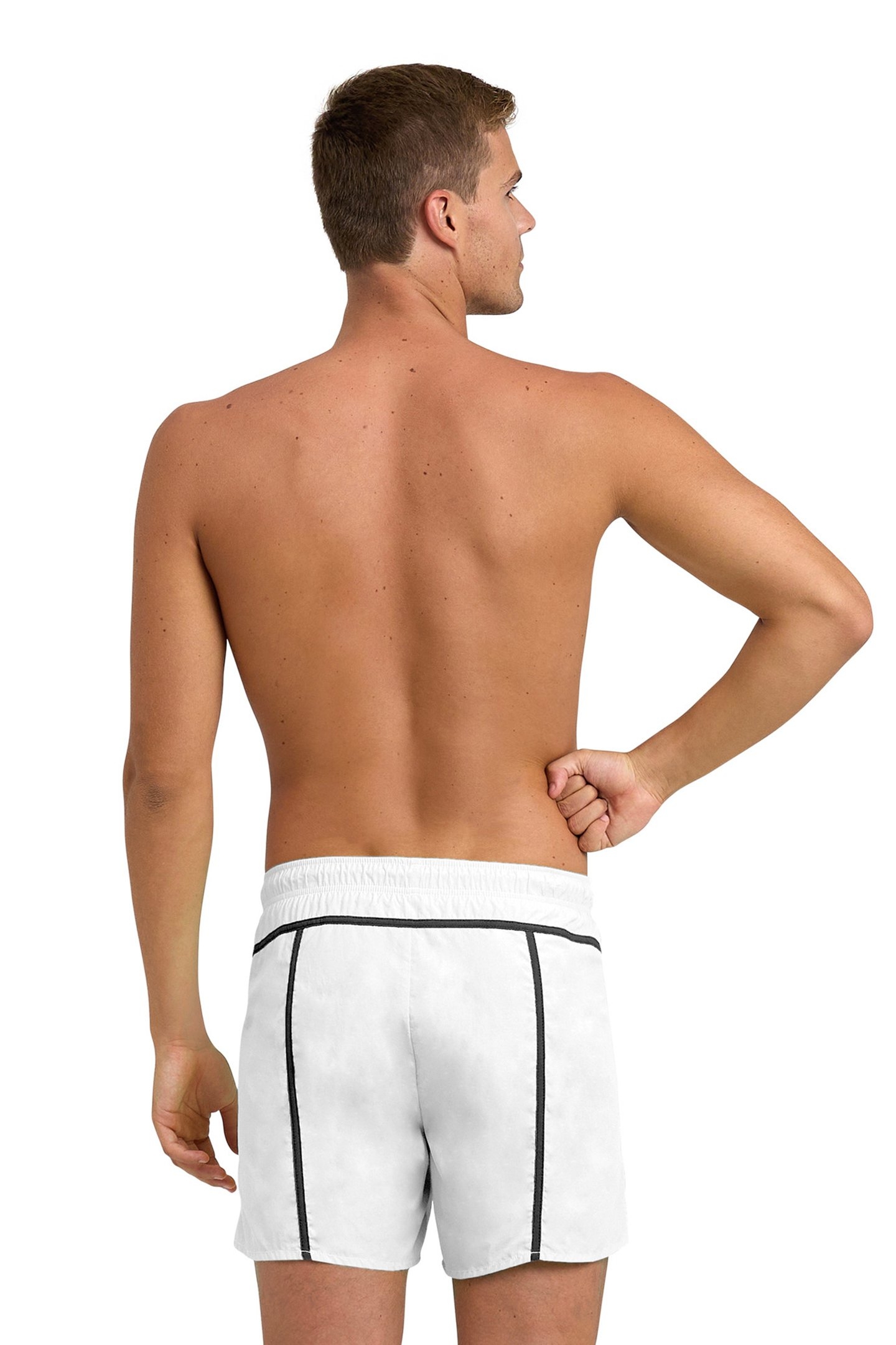 MEN'S ARENA PRO_FILE BEACH X-SHORT WHITE-NAVY 2