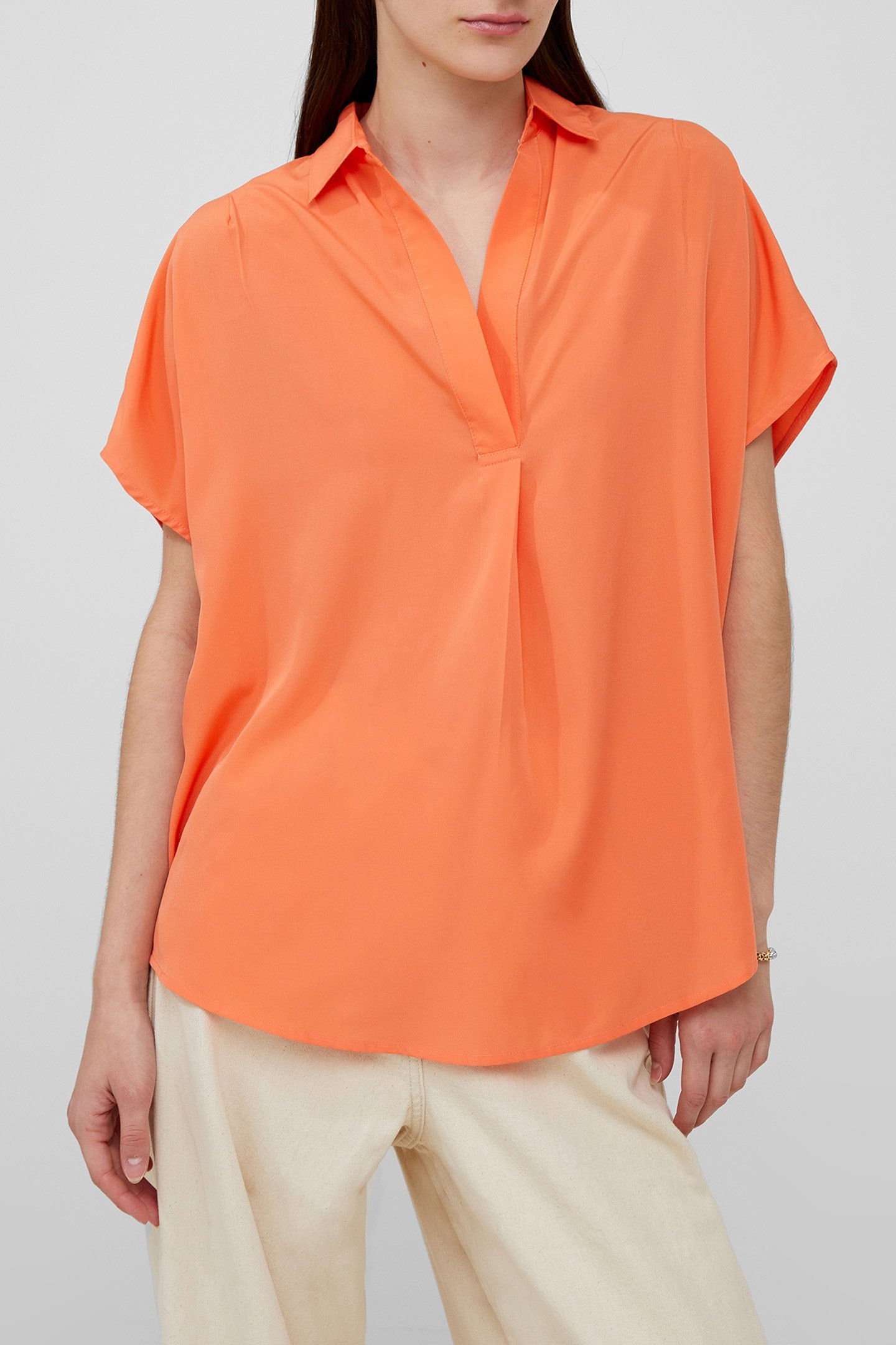 CREPE LIGHT S/LESS POPOVER CORAL 1