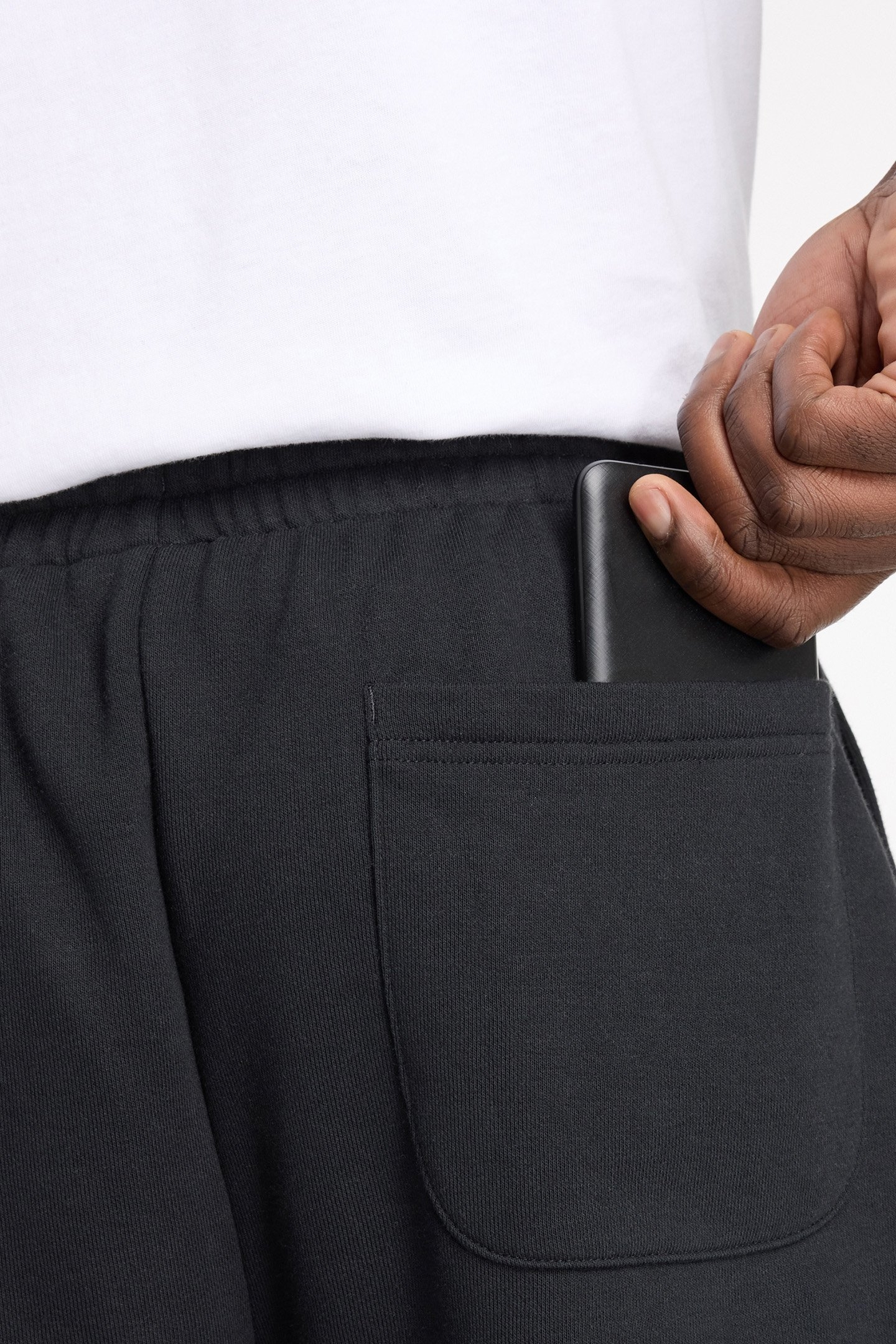 SWEAT SHORTS IN BLACK 5