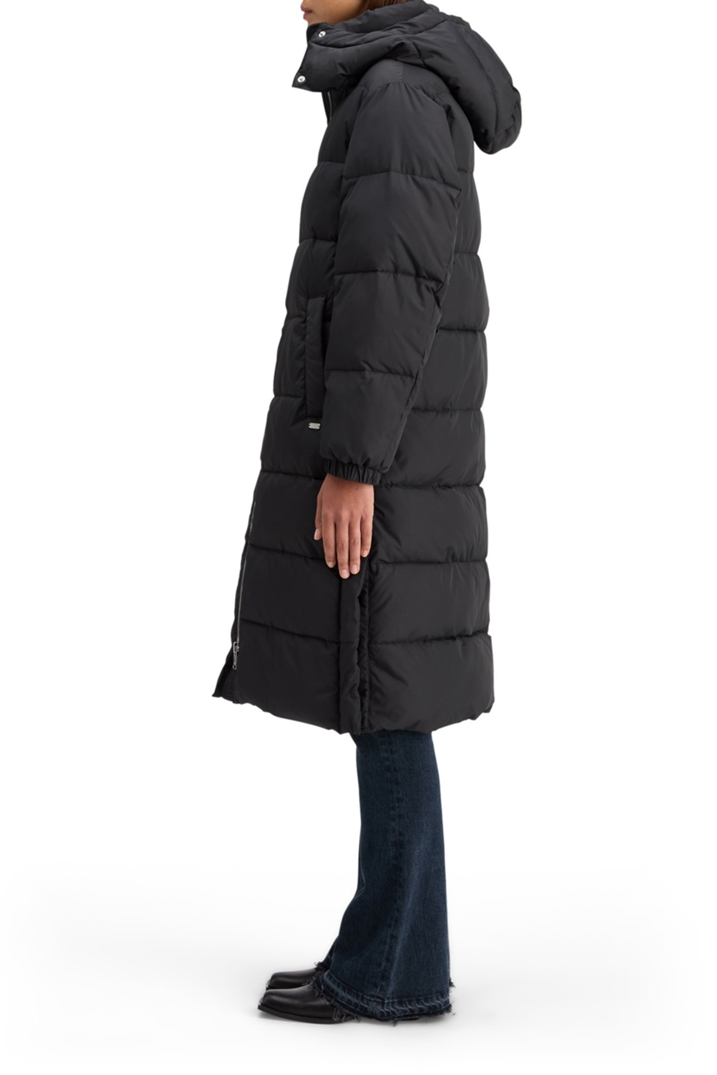 LONG LINE PUFFER EVENING BLACK 6