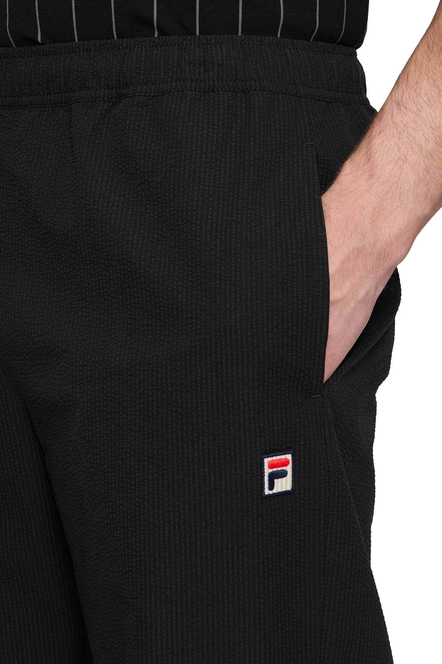 LAVONCOURT LOOSE WARM UP PANTS BLACK 7