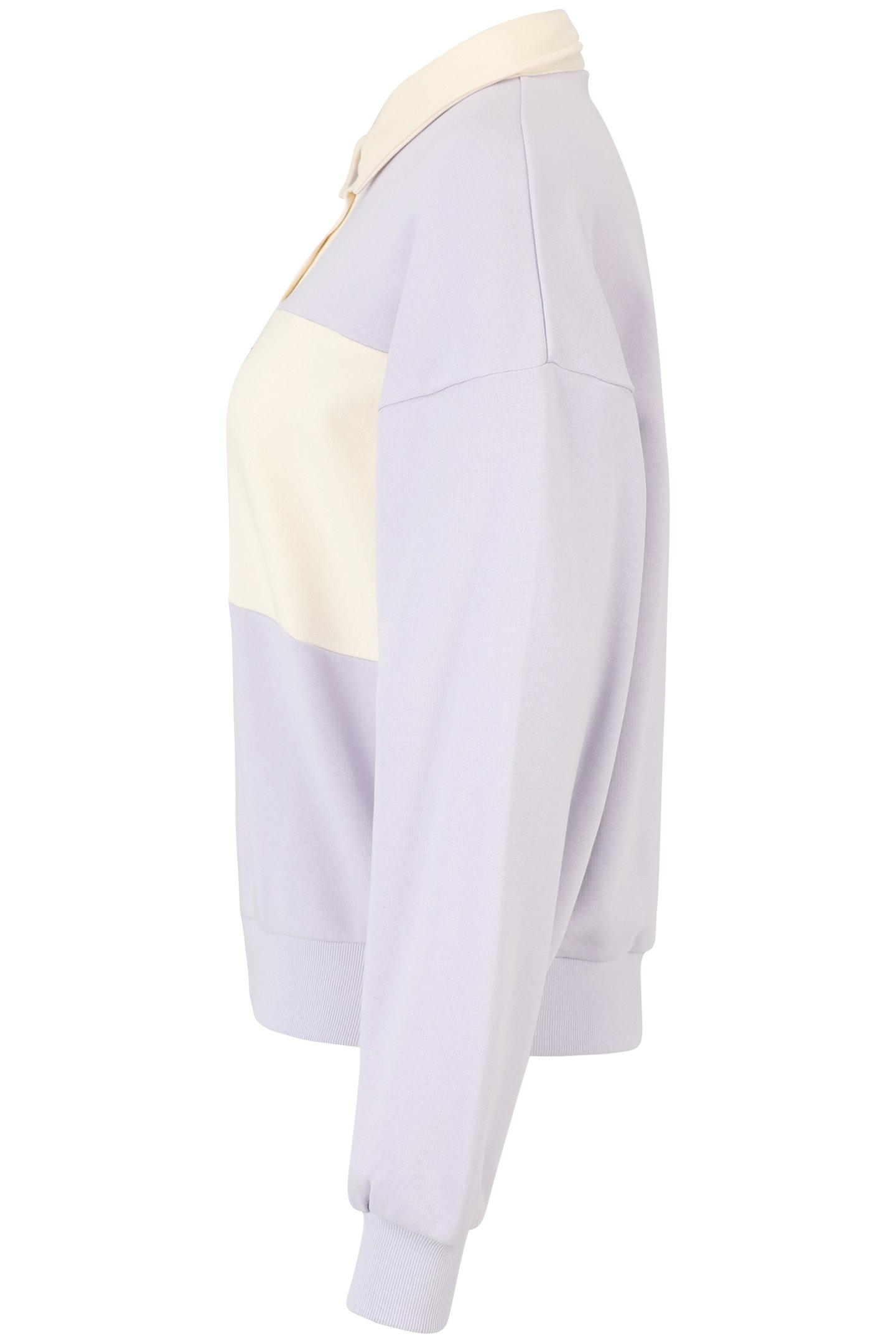 LANGOGNE OVERSIZED CROPPED POLO SWEAT THISTLE-ANTIQUE WHITE 6