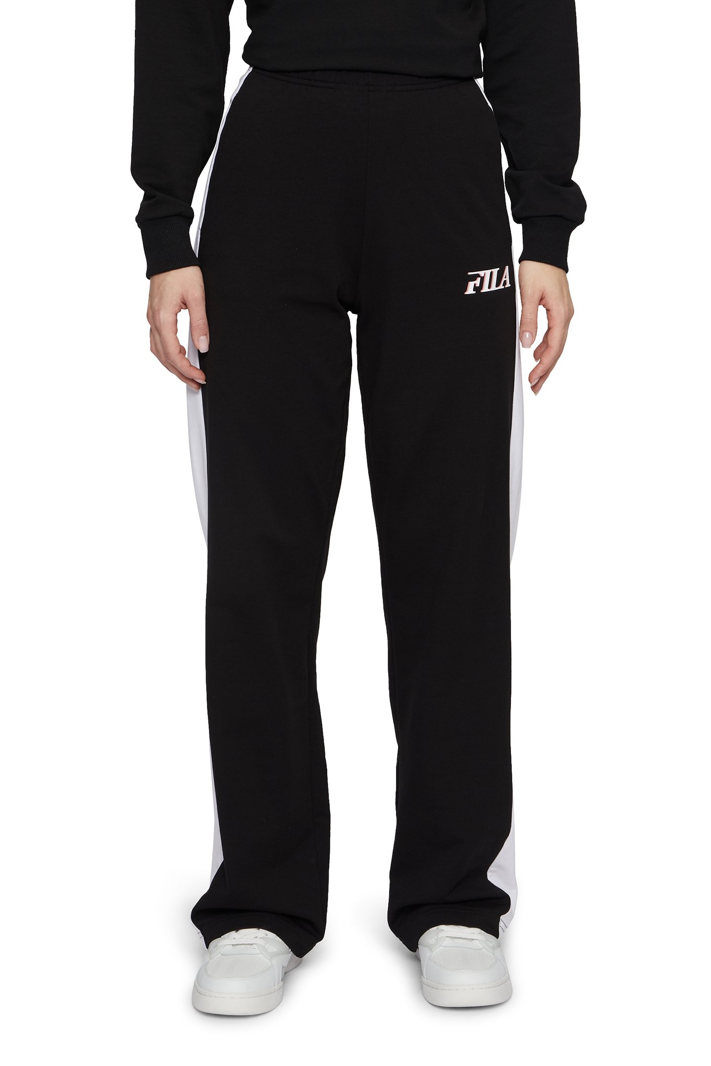 LOKEREN GRAPHIC SWEAT PANTS BLACK-BRIGHT WHITE 1
