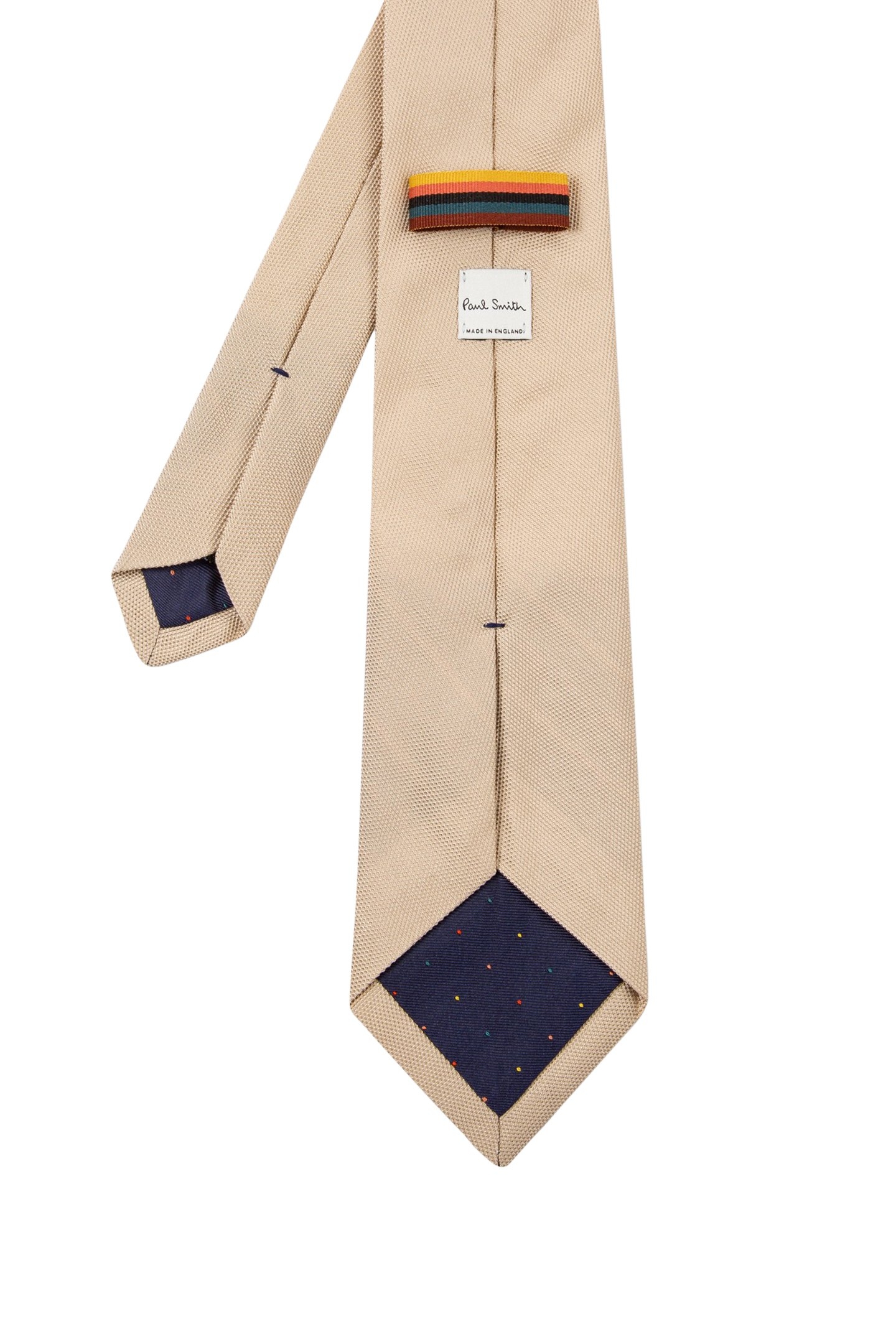 TIE PLAIN SILK CREAM 2