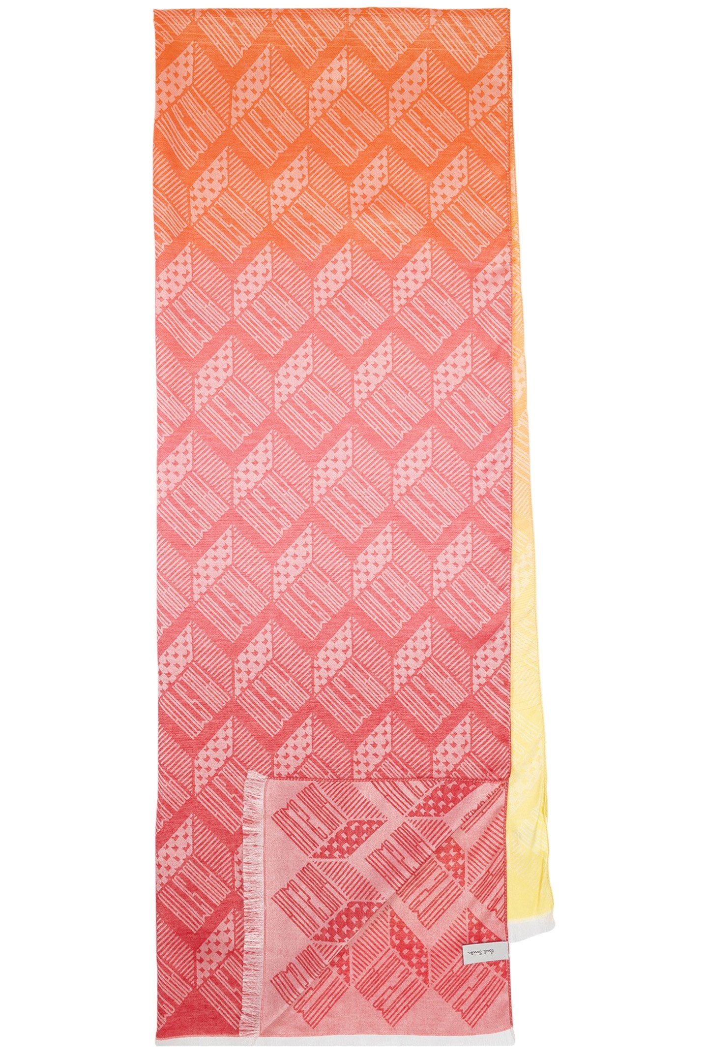 SCARF PS CUBE JACQUARD PINK 1