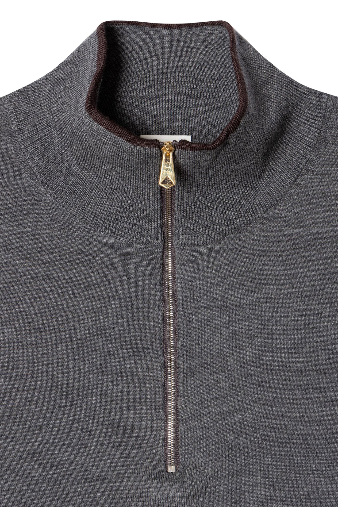 SWEATER ZIP NECK SLATE 6