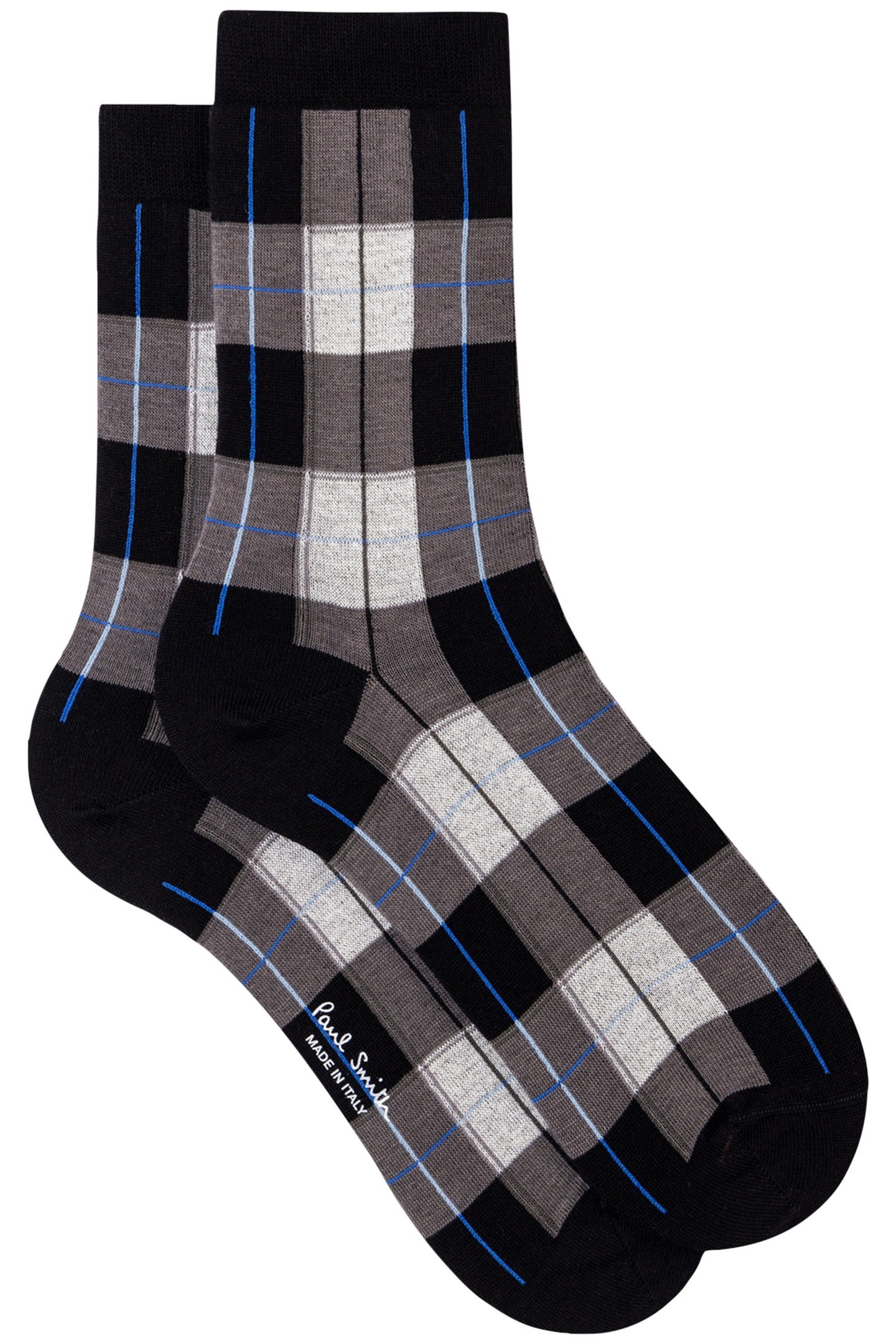 SOCK BUFFALA CHECK BLACK 1