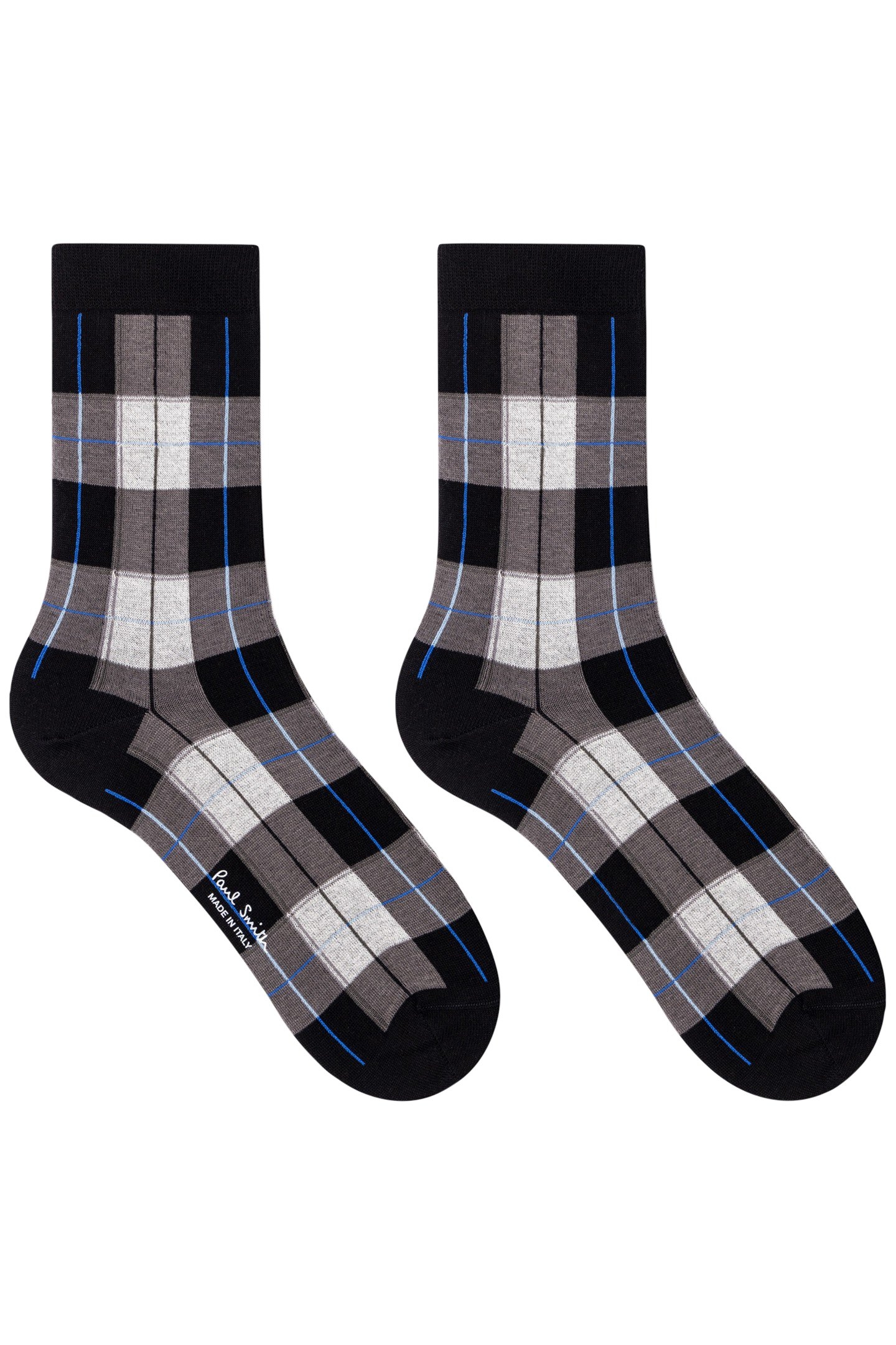 SOCK BUFFALA CHECK BLACK 2