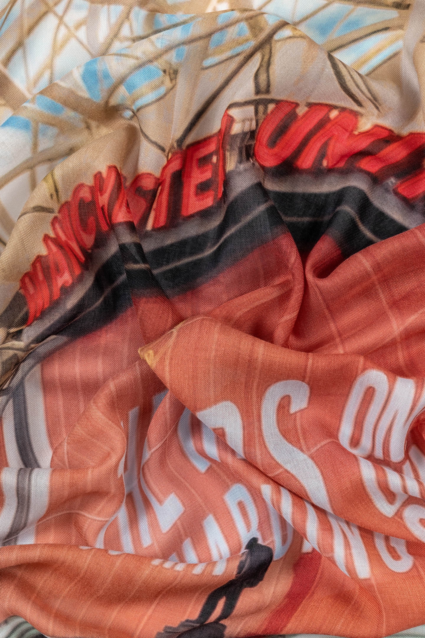 MEN SCARF MAN U STADIUM MULTI COLOURED 4