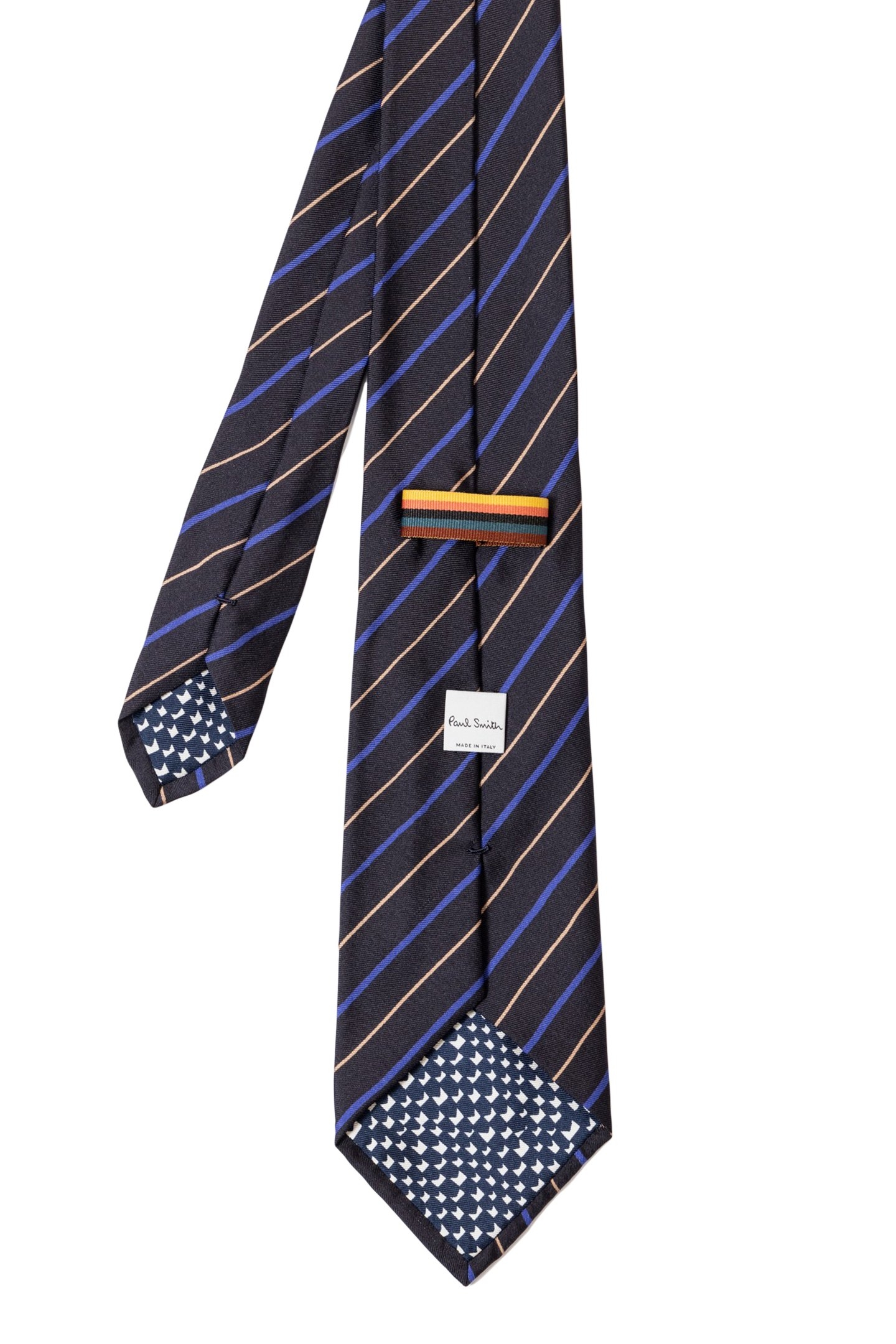 MEN TIE PAINTED STRIPE BLACK 2