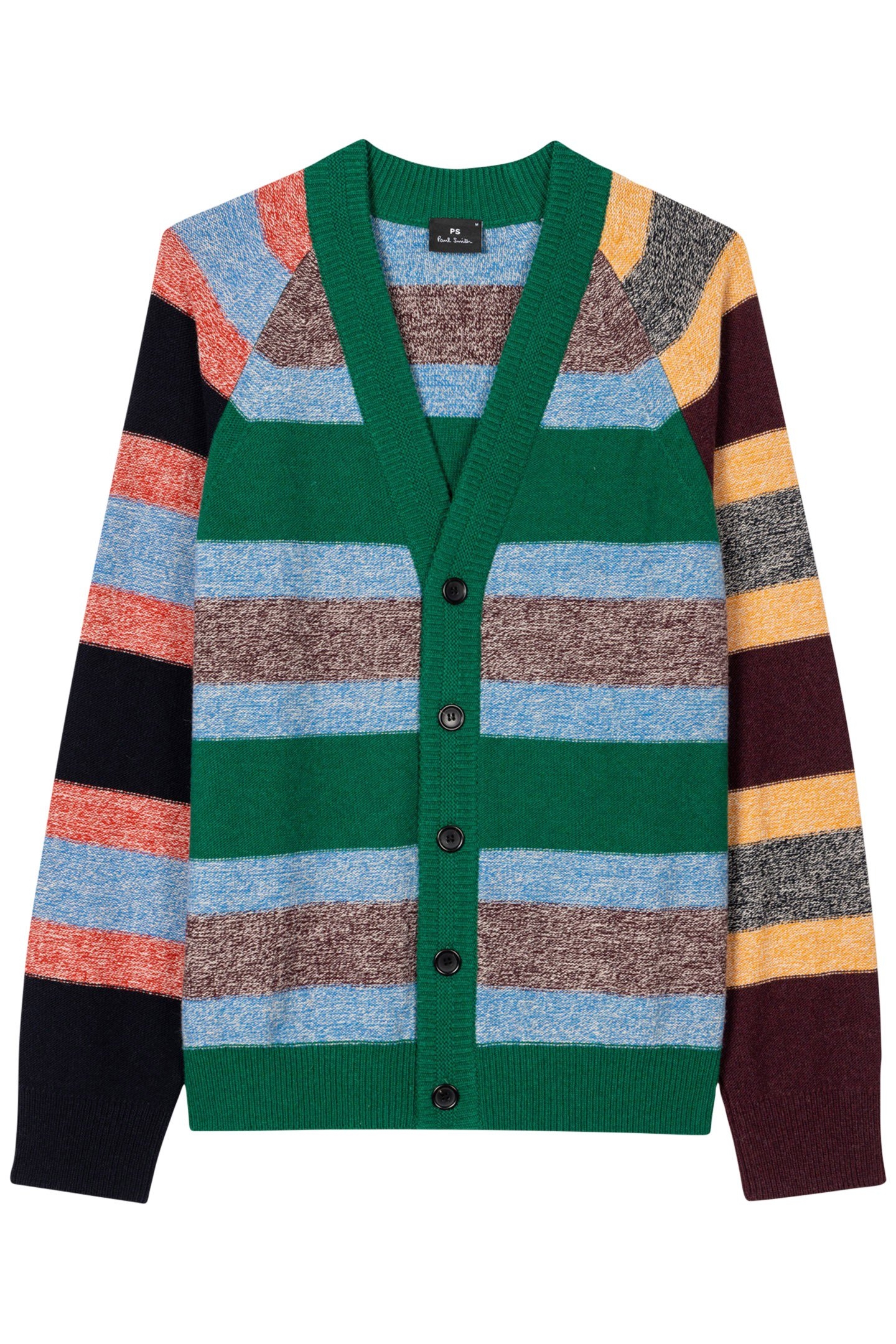 MENS CARDIGAN BUTTON THRU EMERALD GREEN 1