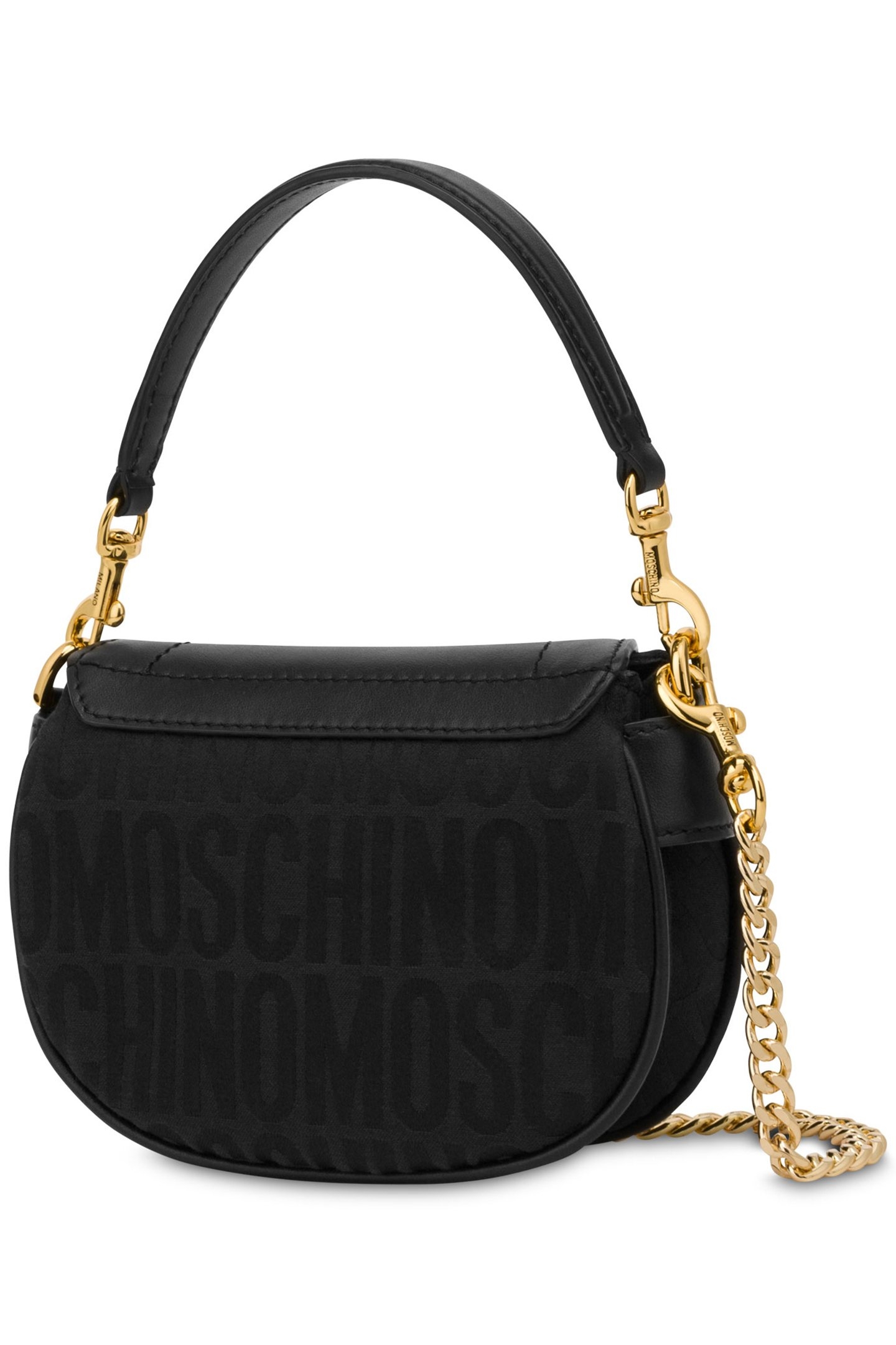 ALLOVER LOGO SMALL HANDBAG BLACK 2