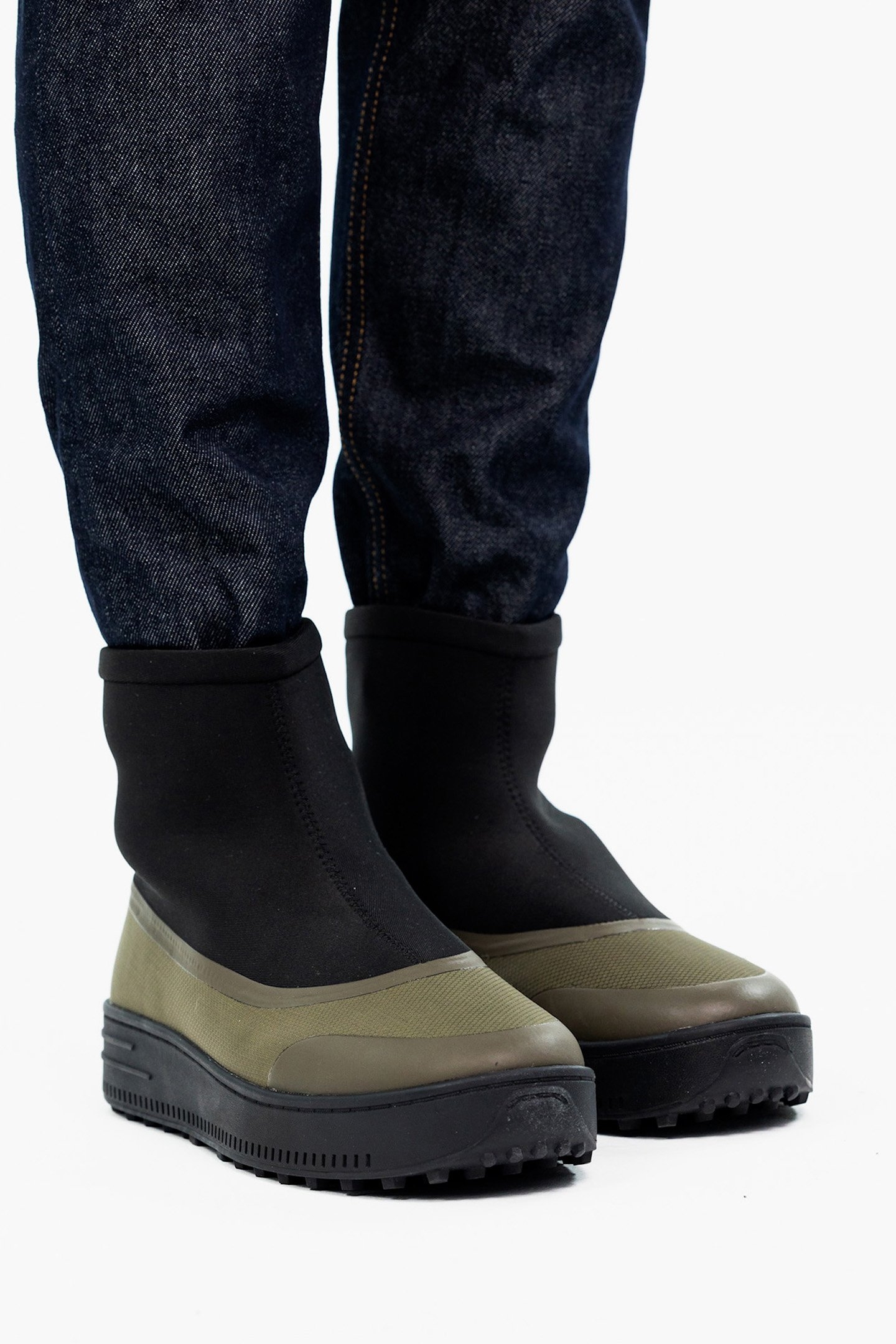UNISEX SNOW RUNNER CURLING BOOT BLACK/OLIVE 3