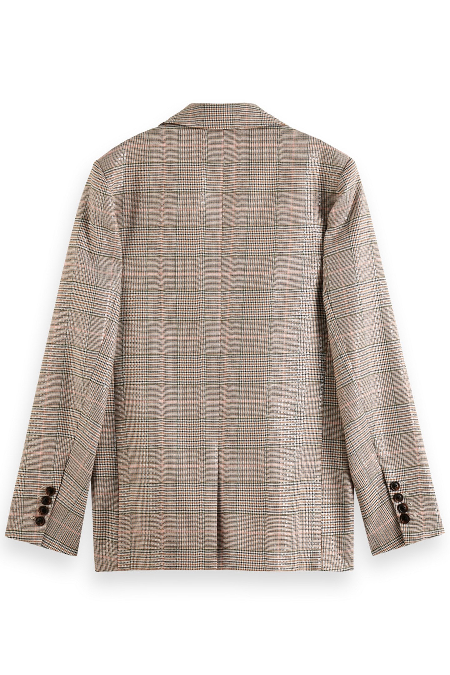 SEQUIN PRINCE OF WALES CHECK BOYFRIEND SB BLAZER SEQUIN PRIN 5