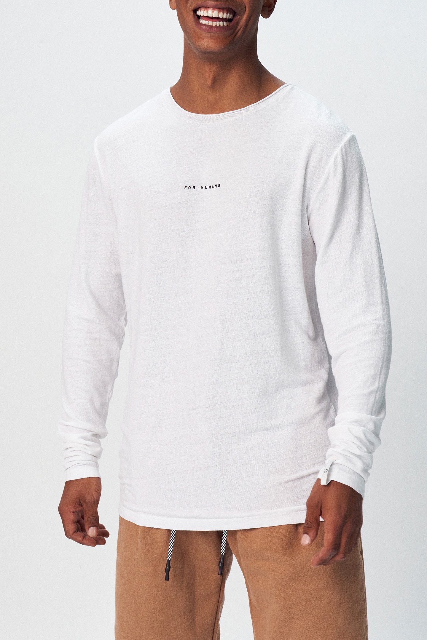 DELTA LINEN TEE WHITE 1