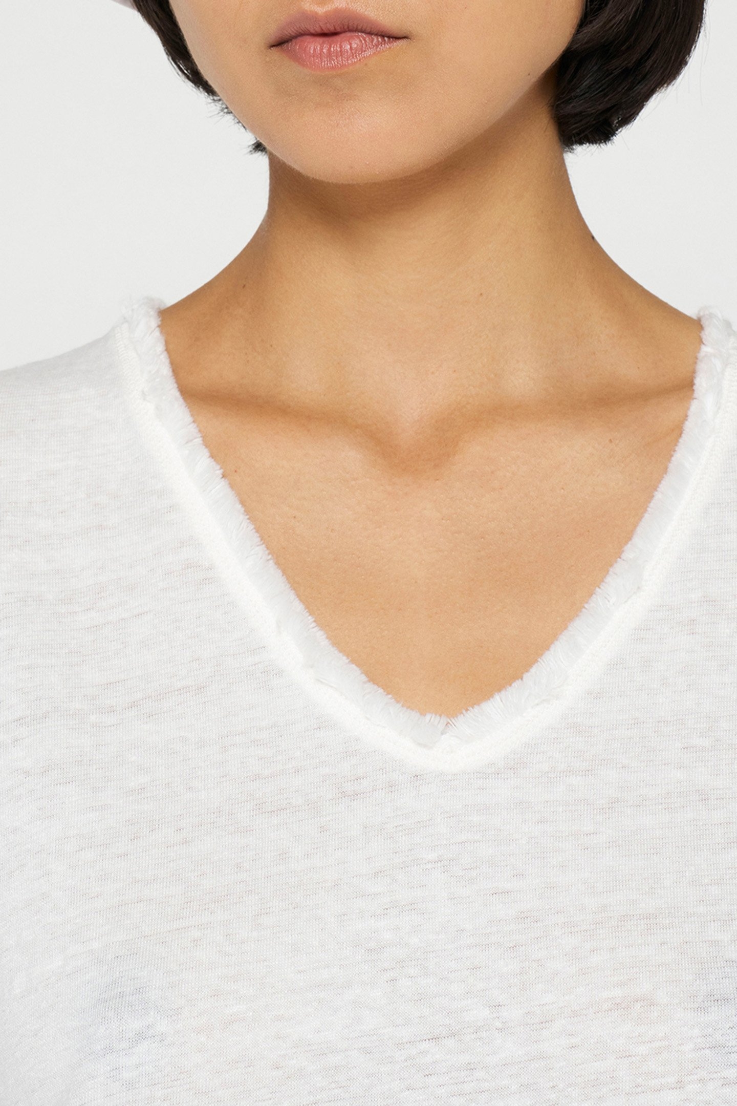 LINEN SINGLET DIP DYE PALE LILAC 6