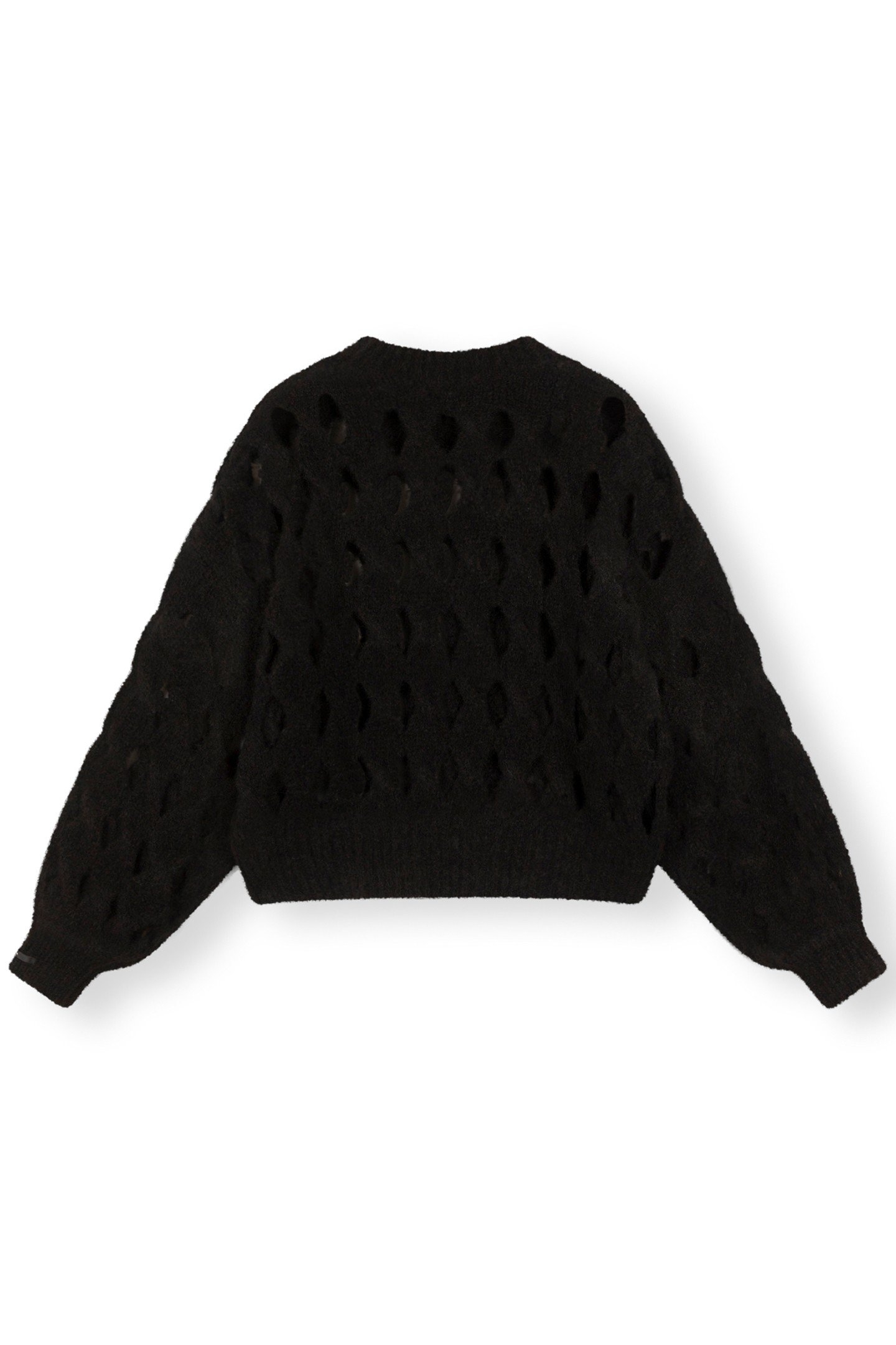 OPEN KNIT SWEATER BLACK 5