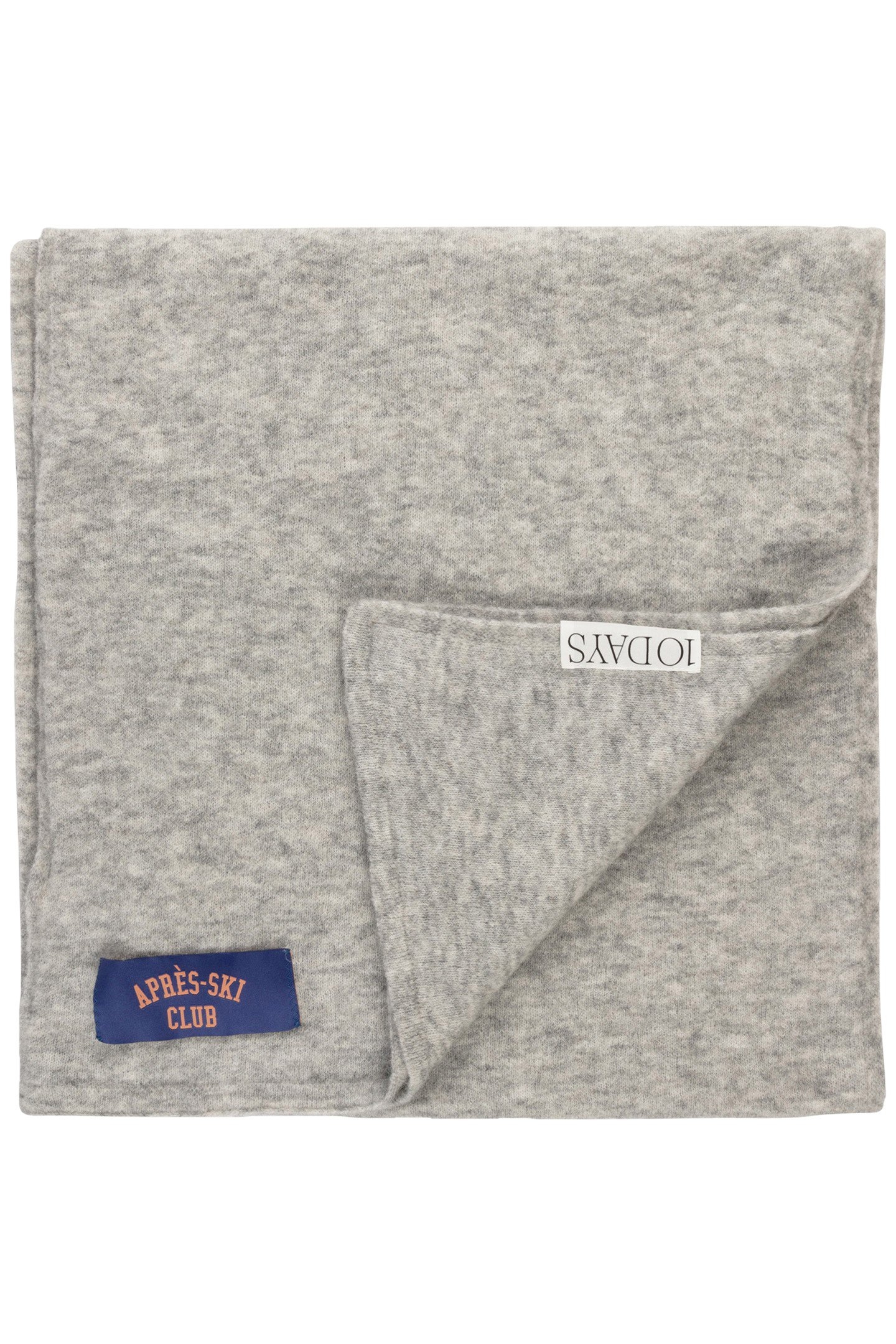 SOFT KNIT SCARF LIGHT GREY MELEE 3