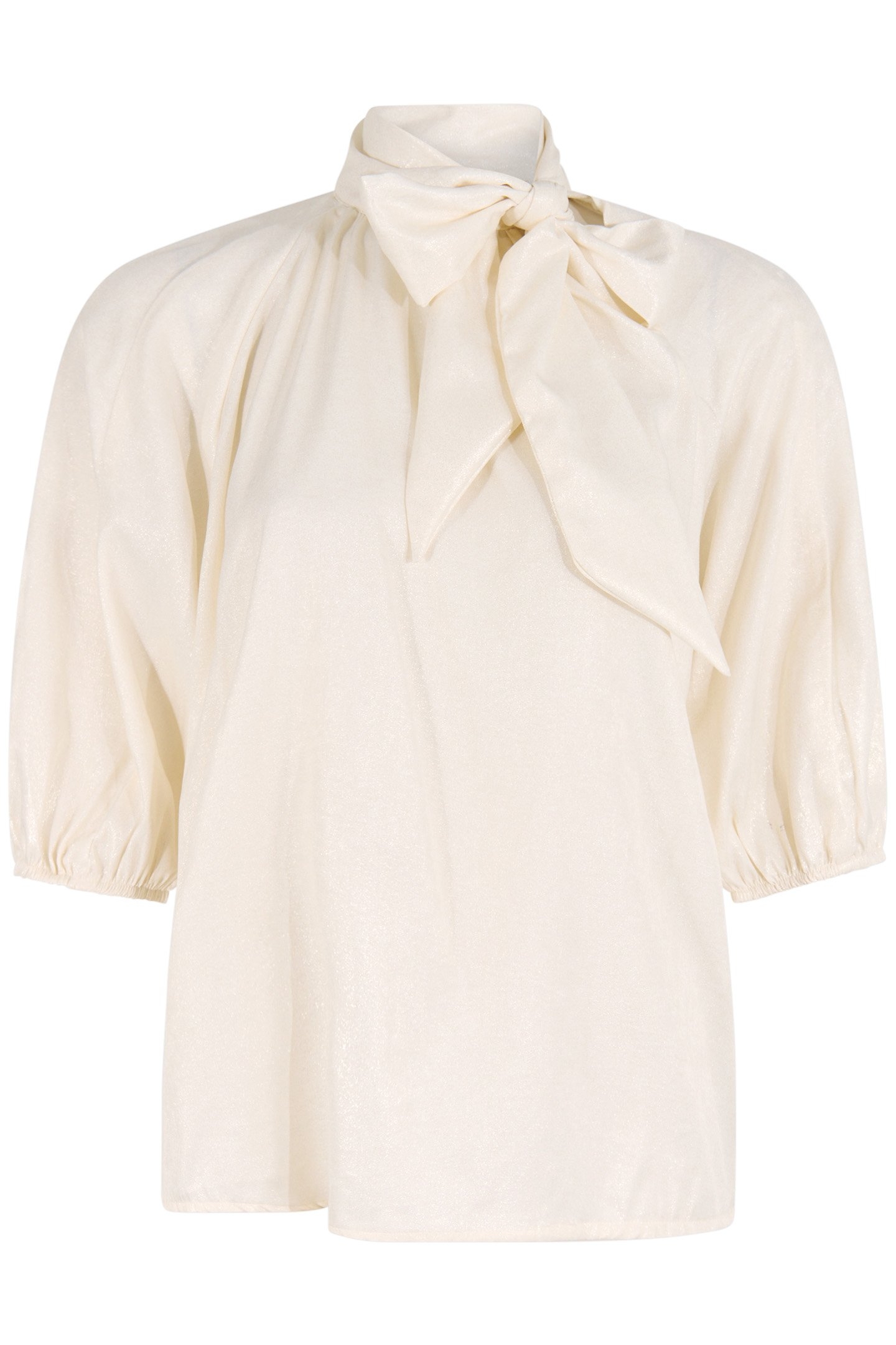 LA-SBSHINE BOW BLOUSE OFFWHITE 4