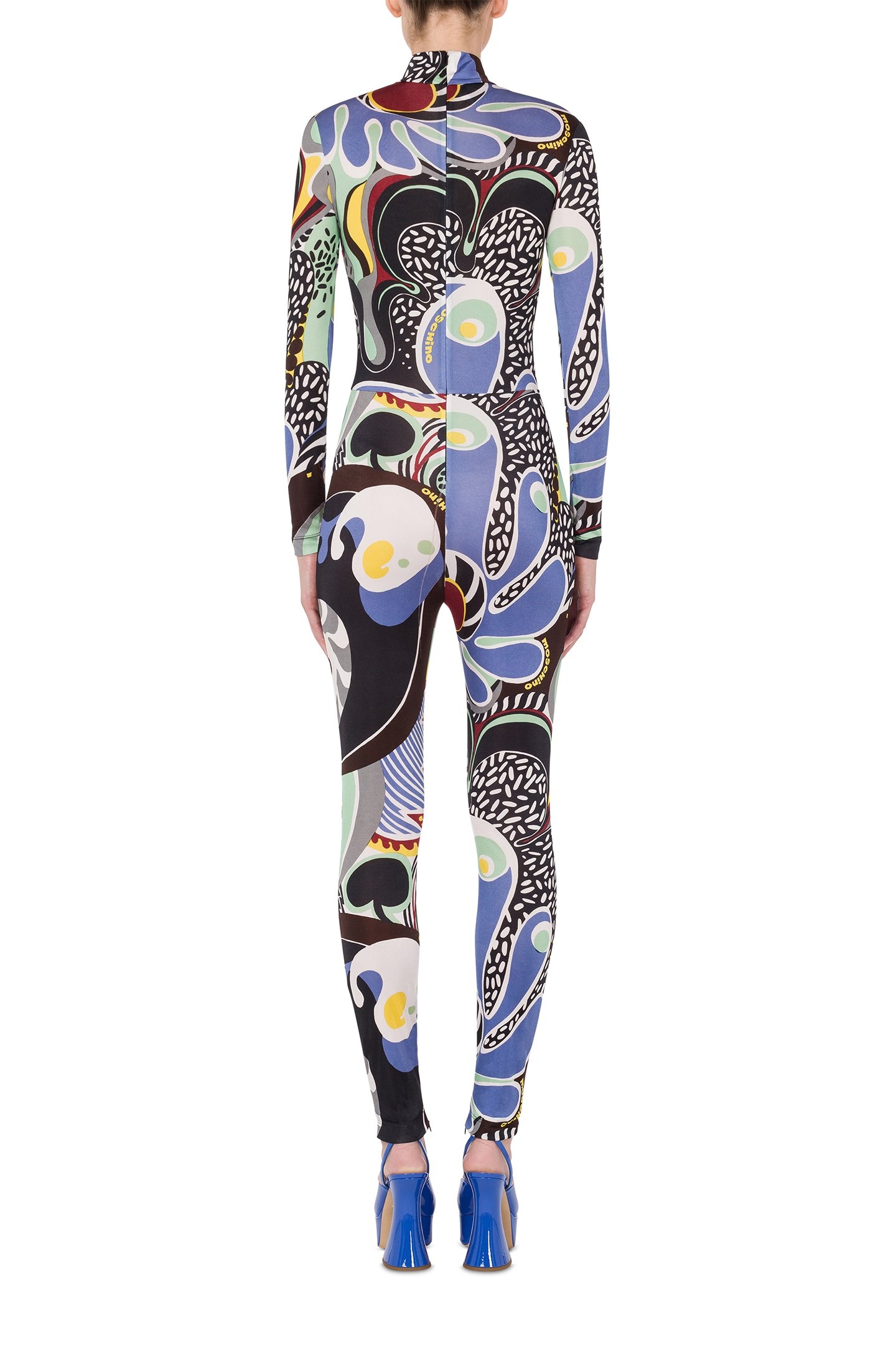PSYCHEDELIC PRINT VANISÉ JERSEY JUMPSUIT BLACK 2