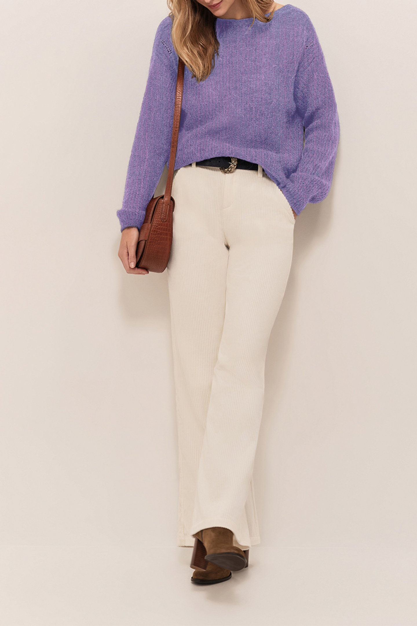 THILO - FANCY KNITTED AMETHYST CARDIGAN 5