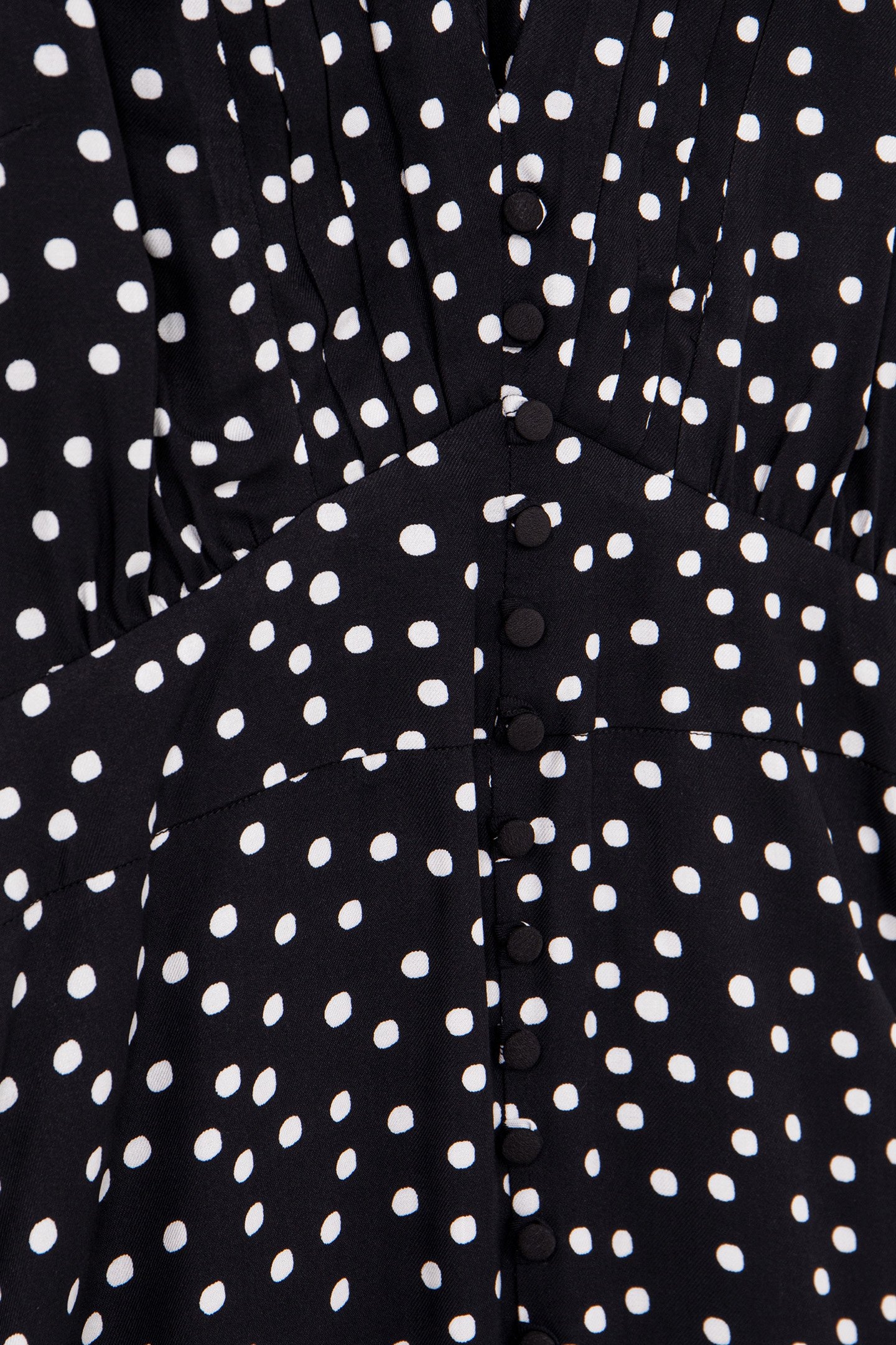 BLACK LENZING™ ECOVERO™ POLKA DOT PRINT DRESS 6